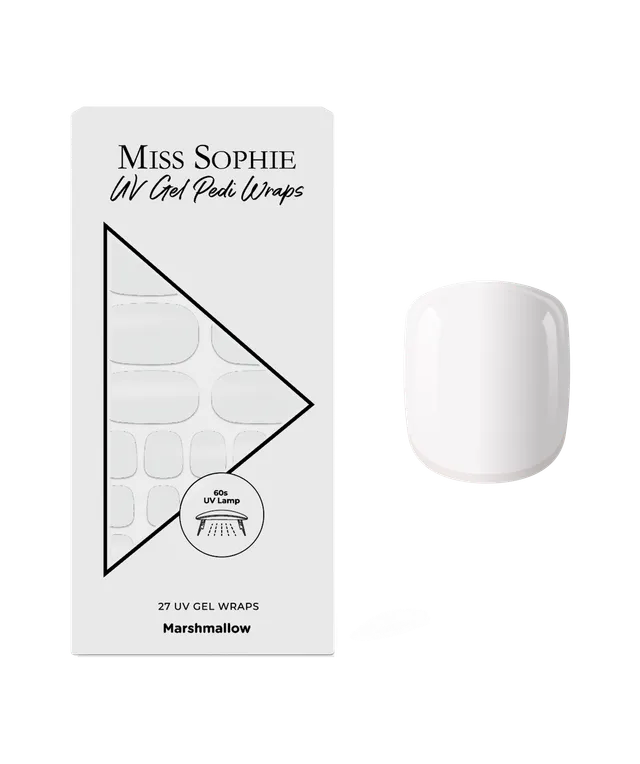 miss-sophie-s-marshmallow-uv-pedicure-nagelfolien-zeitloses-wei-in-uv-gel-qualit image 1