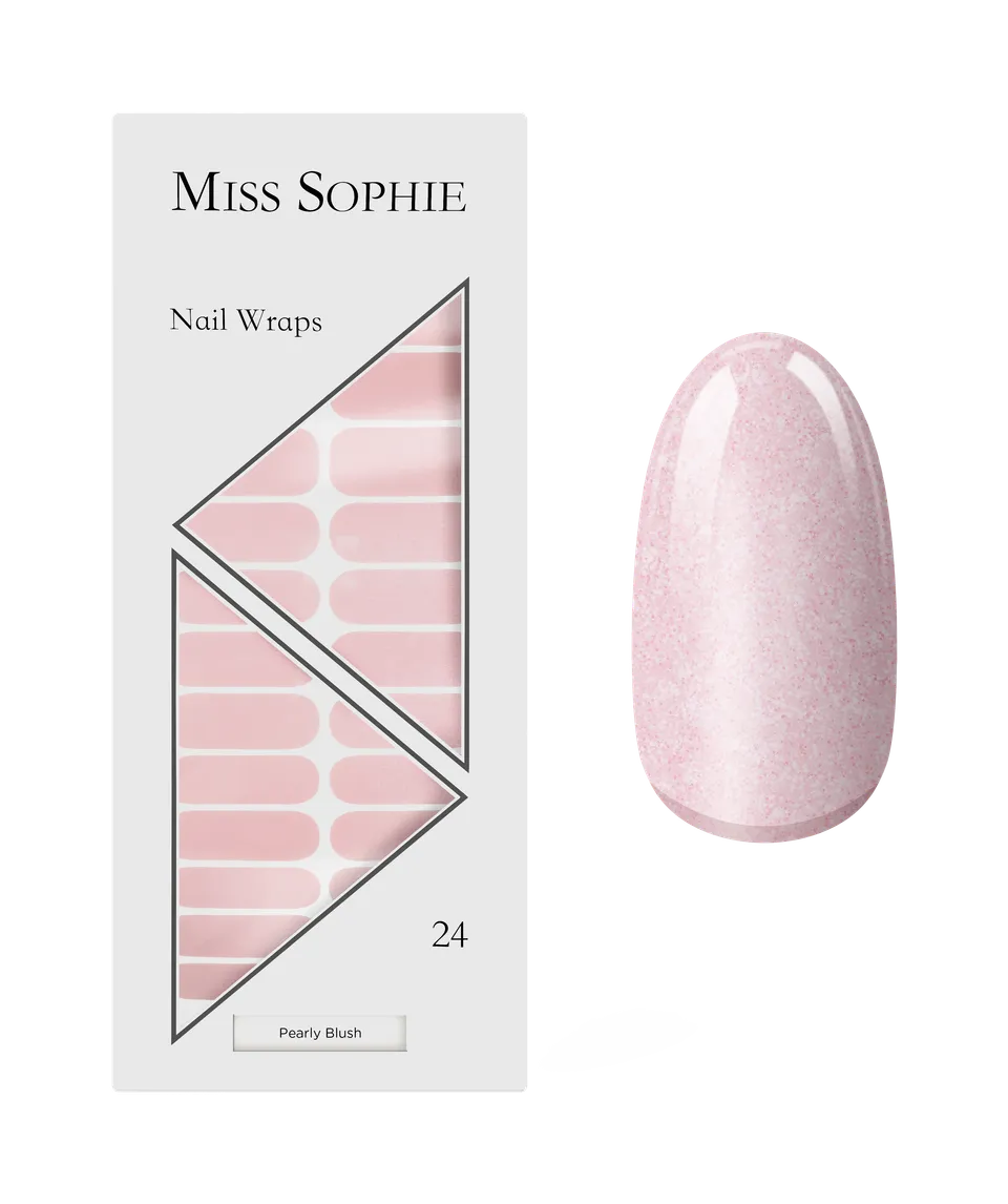 miss-sophie-s-pearly-blush-nagelfolie-glitzer-nagelwraps-in-perlmutt-nude-mit-ho image 1