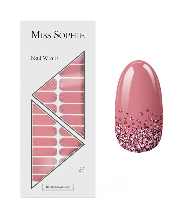 miss-sophie-s-dazzling-rosewood-nagelfolien-glitzerndes-glitter-auf-rosenholz-ba image 1