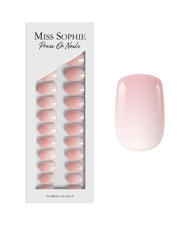 miss-sophie-s-rose-babyboomer-press-on-nails-kurze-quadratische-fertig-n-gel-mit image 1