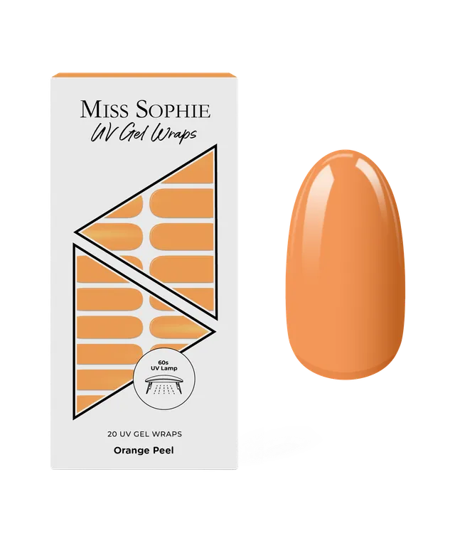 miss-sophie-s-orange-peel-uv-uv-nail-wraps-in-leuchtendem-orange-solid-finish-m- image 1