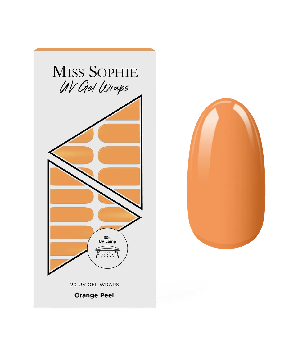 miss-sophie-s-orange-peel-uv-uv-nail-wraps-in-leuchtendem-orange-solid-finish-m- image 1