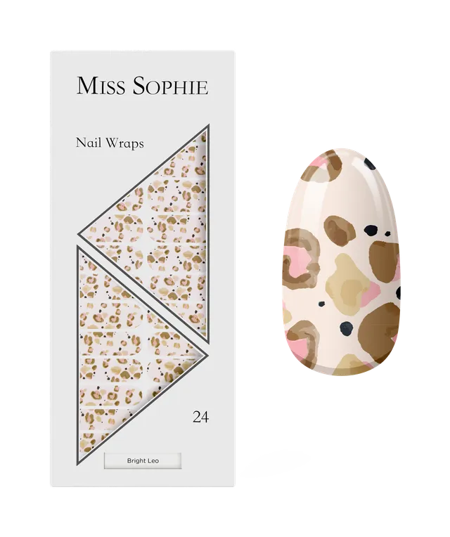 miss-sophie-s-bright-leo-nail-wraps-mit-grafischem-herbst-design image 1
