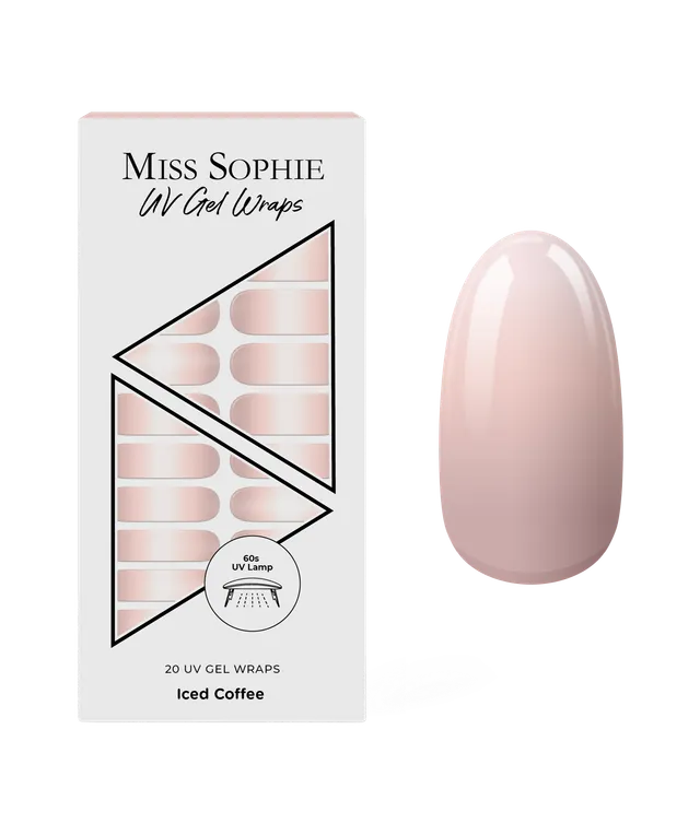 miss-sophie-s-iced-coffee-uv-gel-nagel-wraps-nude-ombr-gradient-nagelfolien-f-r- image 1