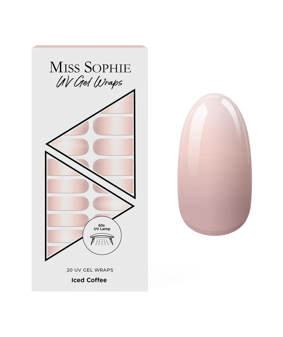 miss-sophie-s-iced-coffee-uv-gel-nagel-wraps-nude-ombr-gradient-nagelfolien-f-r- image 1