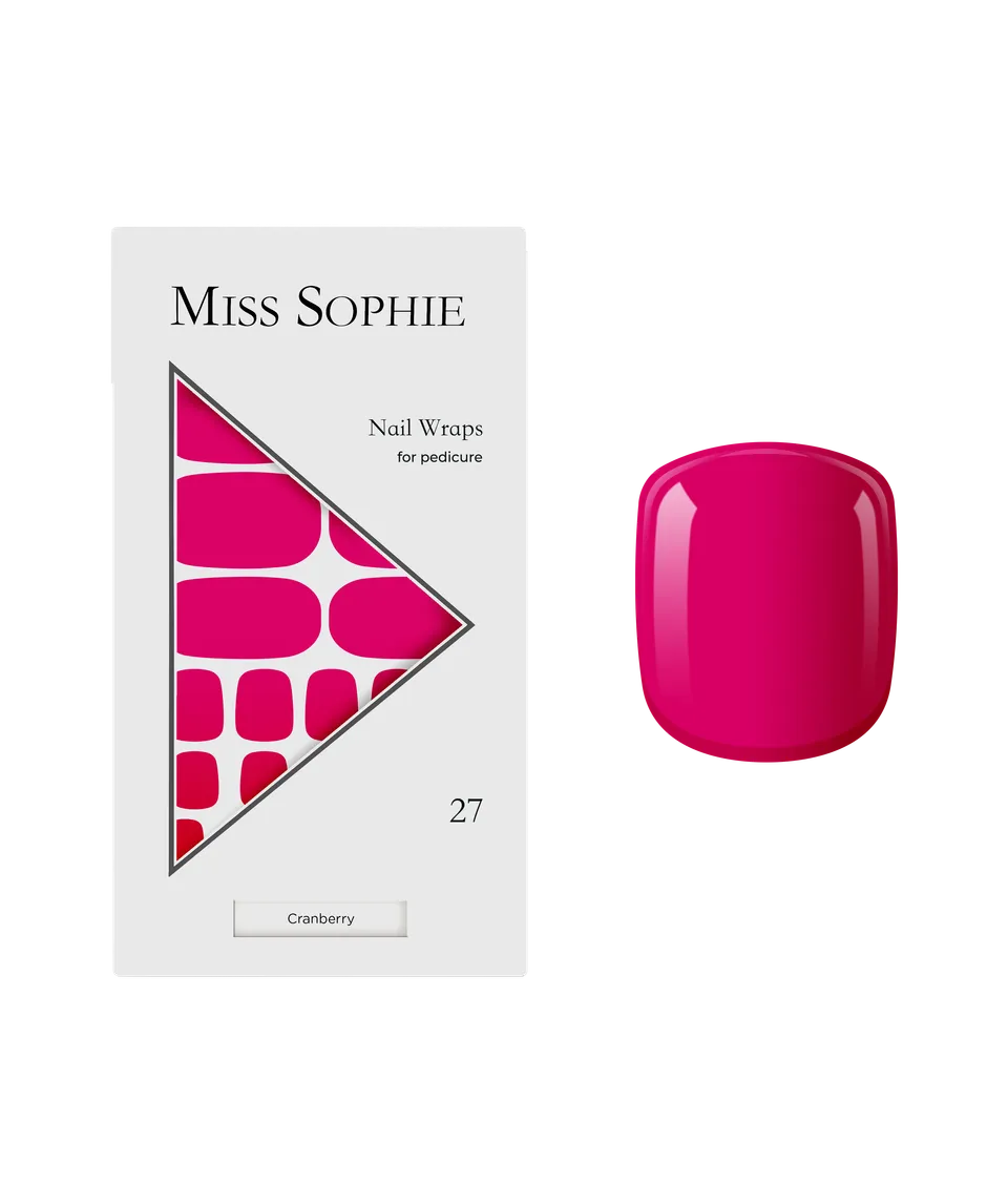 miss-sophie-s-cranberry-pedicure-nagelfolien-f-r-zehen-in-strahlendem-pink image 1