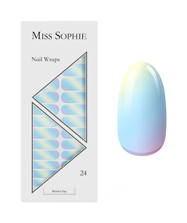 miss-sophie-s-blissful-day-nagelfolien-regenbogen-farbverlauf-in-blau-rosa-und-g image 1