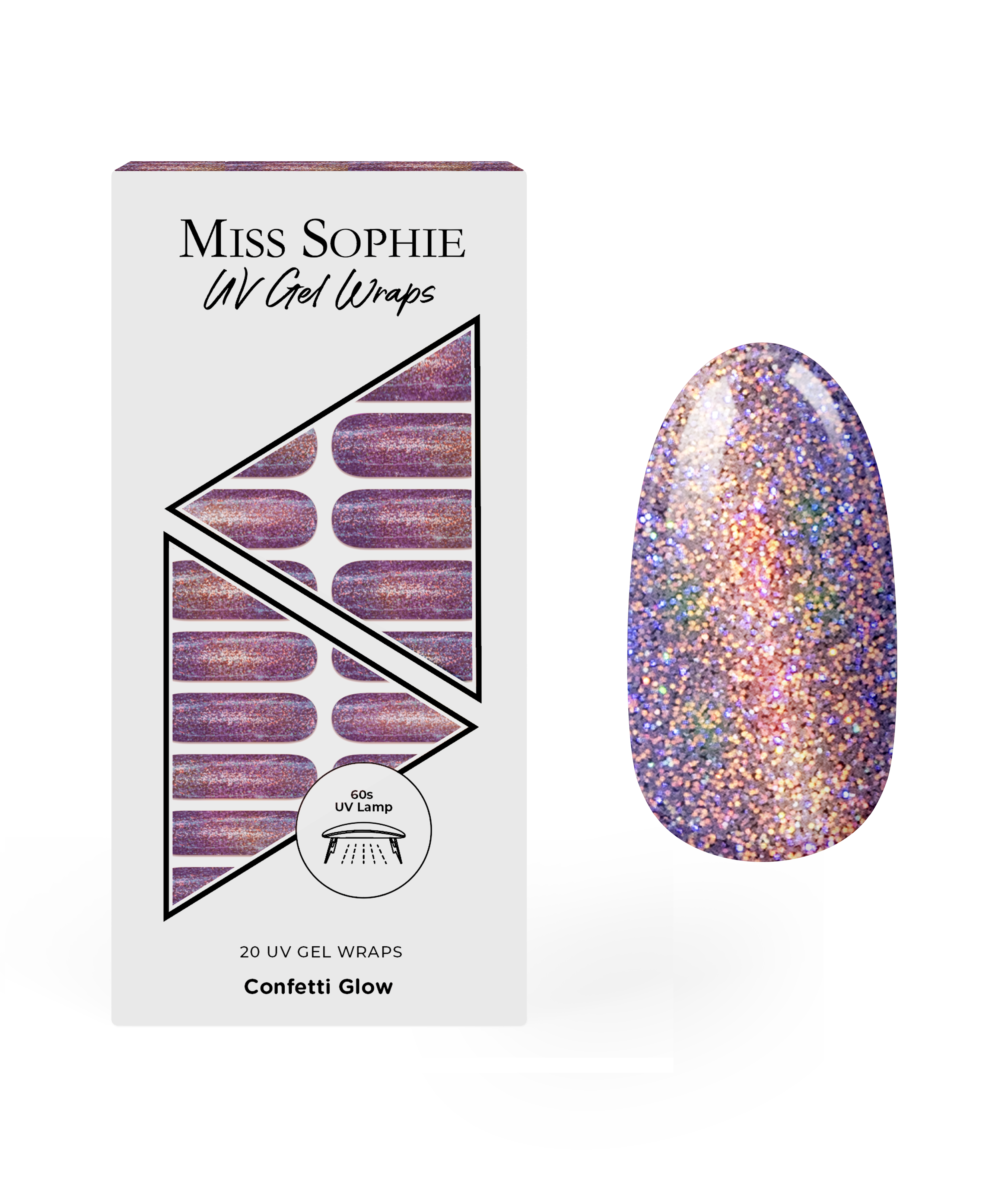 miss-sophie-s-confetti-glow-uv-nagelfolien-holografische-glitzer-mix-limited-edi image 1