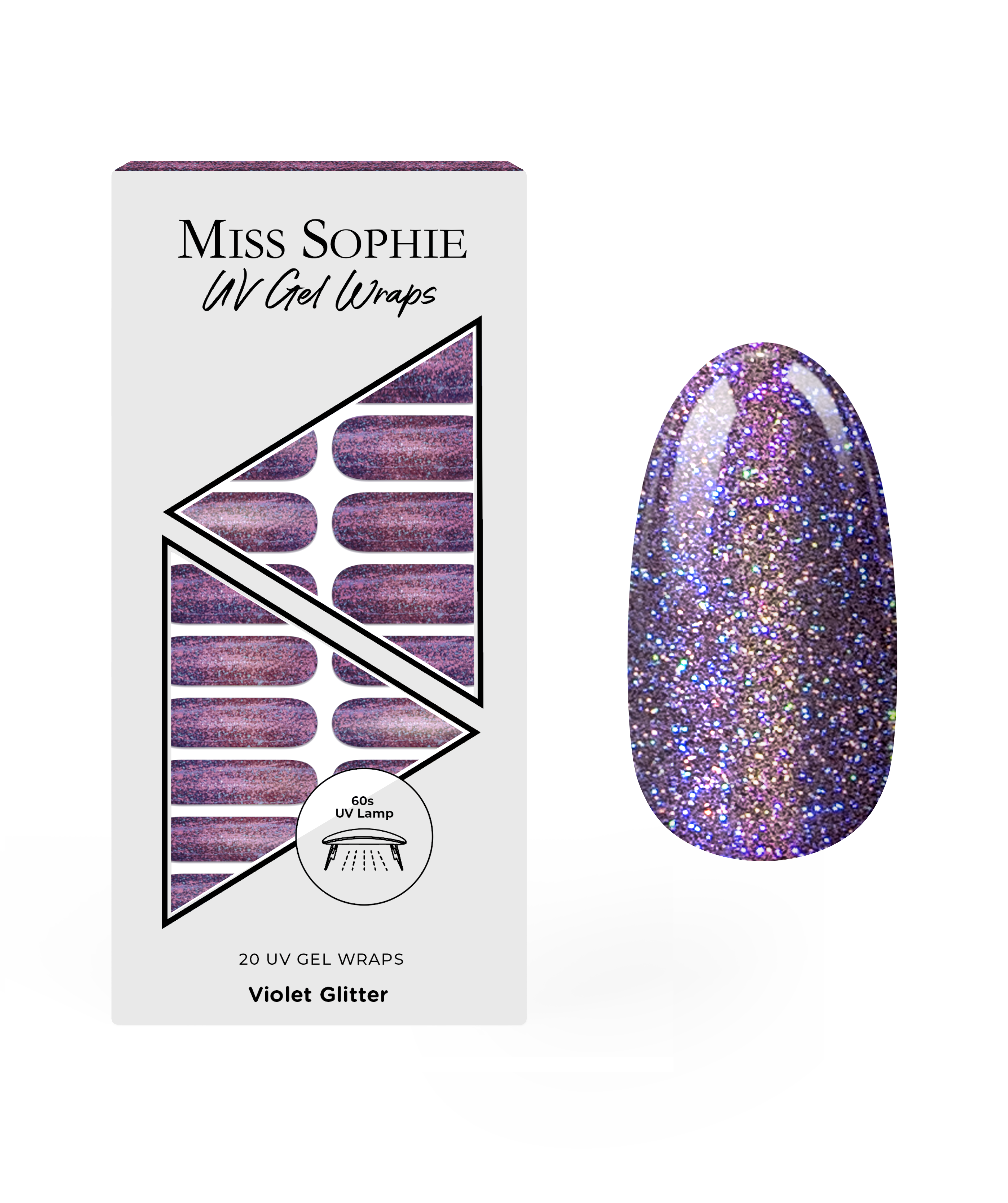 miss-sophie-s-violet-glitter-uv-limitierte-uv-gel-nagelfolien-in-pink-violett-gl image 1