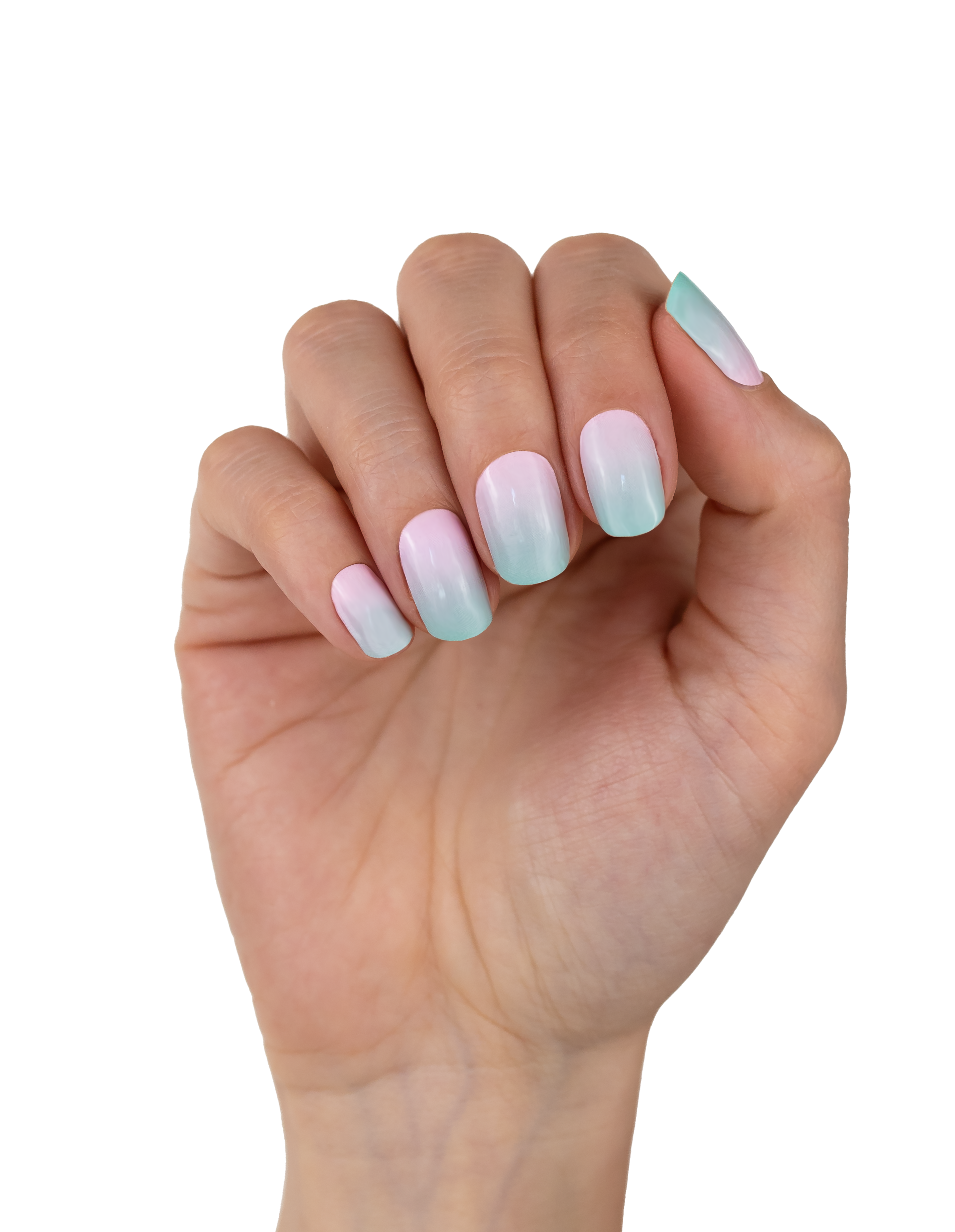 miss-sophie-s-lollipop-nagelfolien-sommerliches-gr-n-rosa-ombr-gradient-design image 3