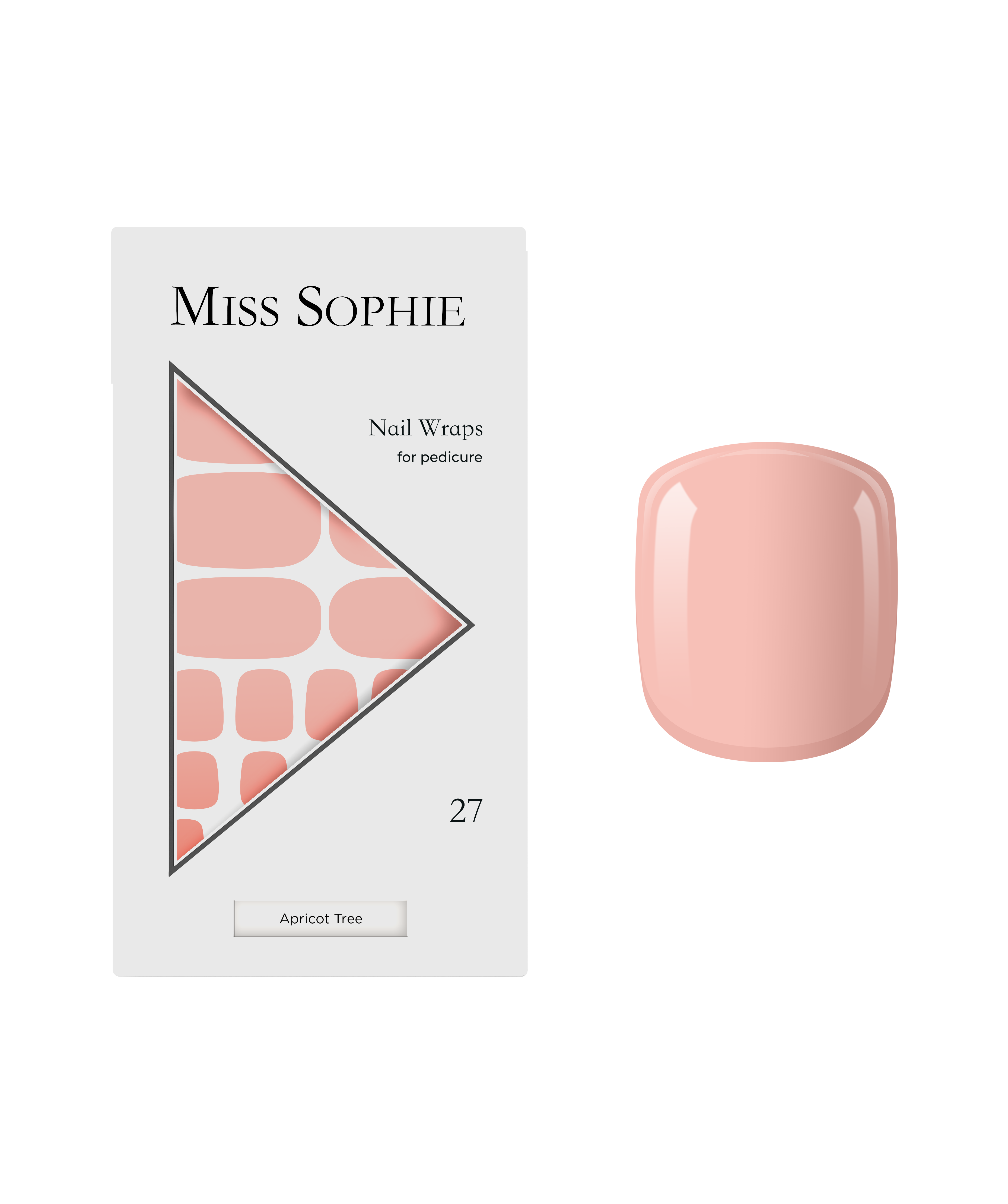 miss-sophie-s-apricot-tree-pedicure-nagelfolien-f-r-zehenn-gel-nude-ton-einfarbi image 1
