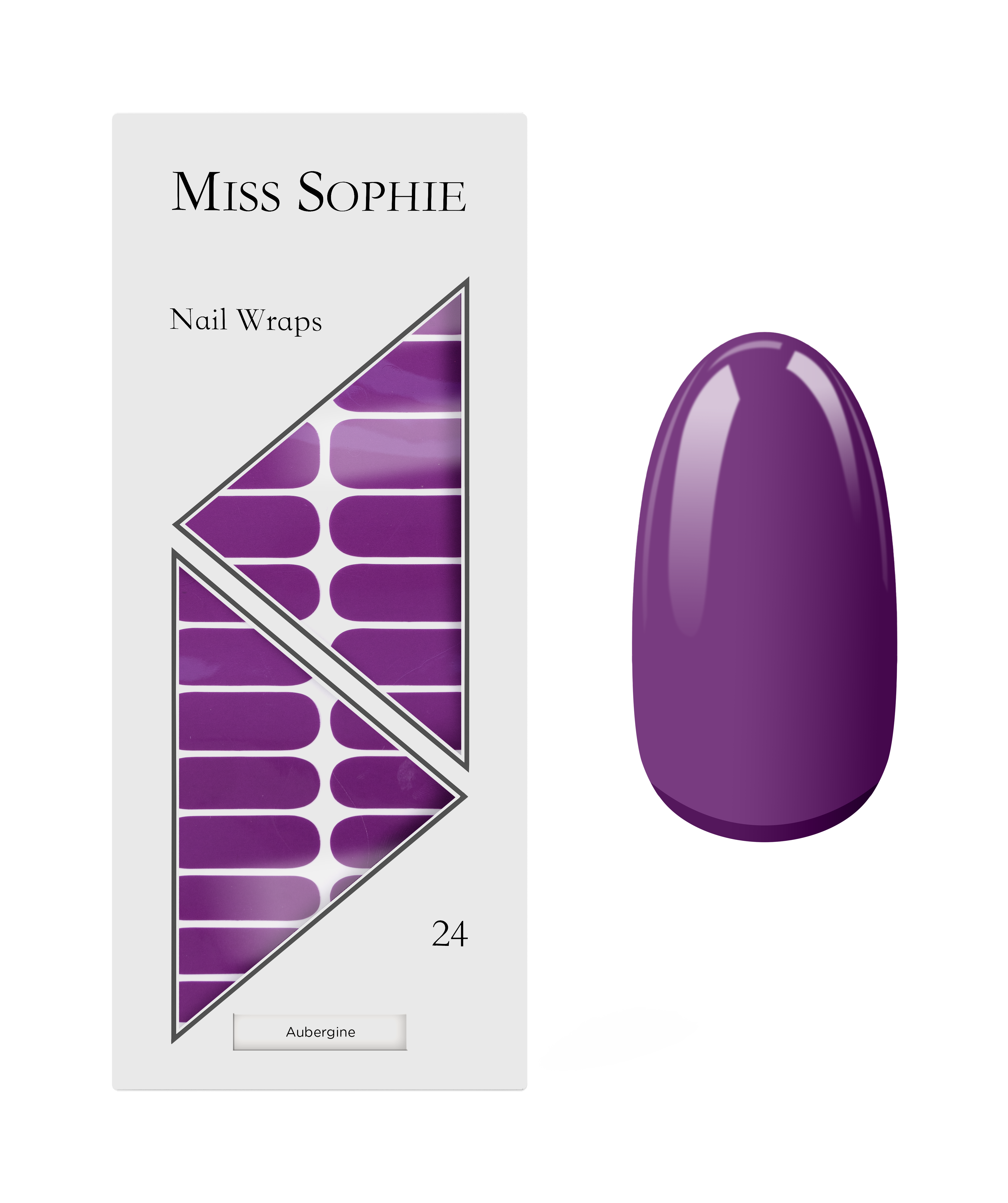 miss-sophie-s-aubergine-nail-wraps-tiefes-auberginen-violett-im-uni-design image 1