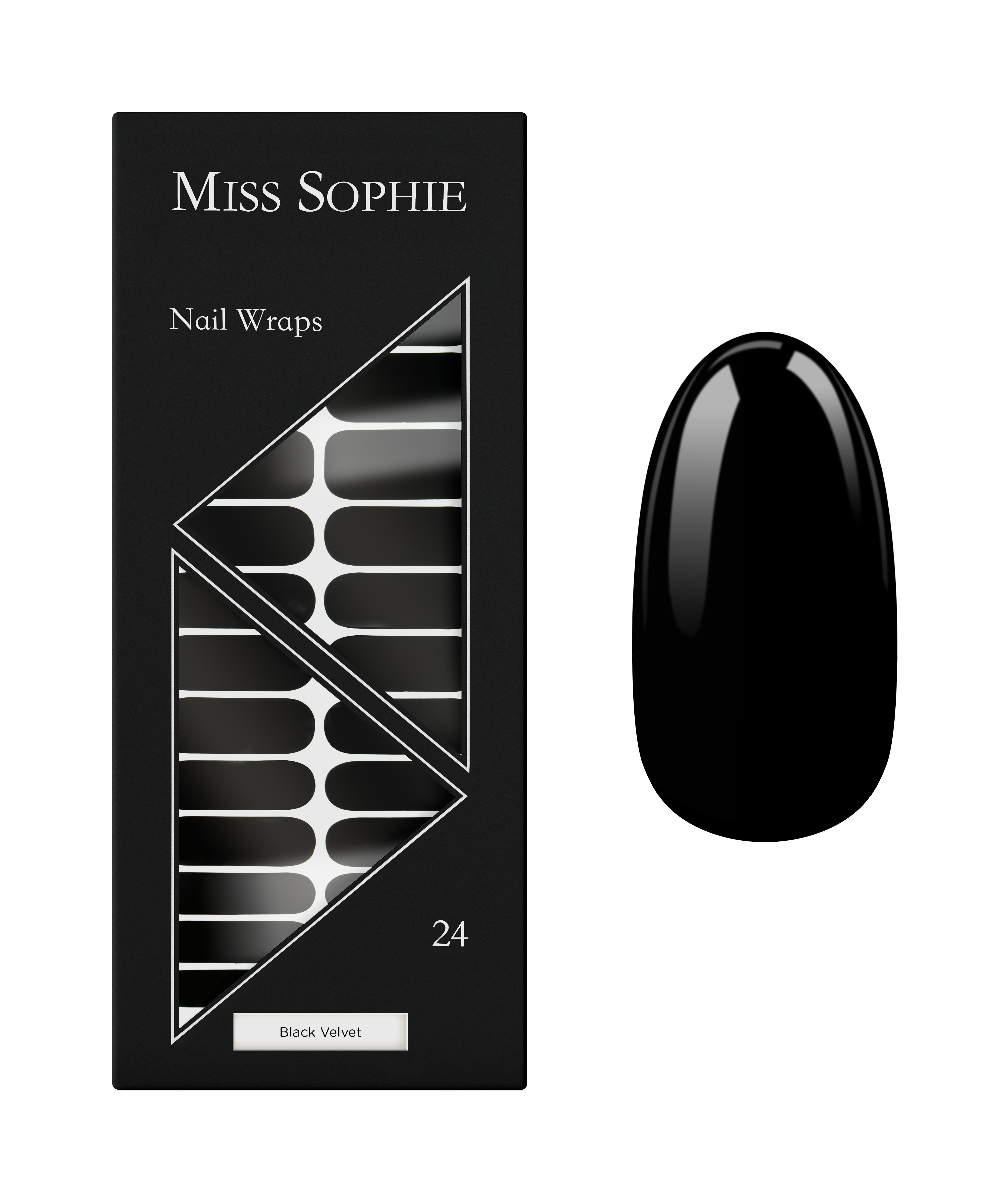 miss-sophie-s-black-velvet-nagelfolien-elegantes-schwarz-einfarbig-gl-nzend-oder image 1