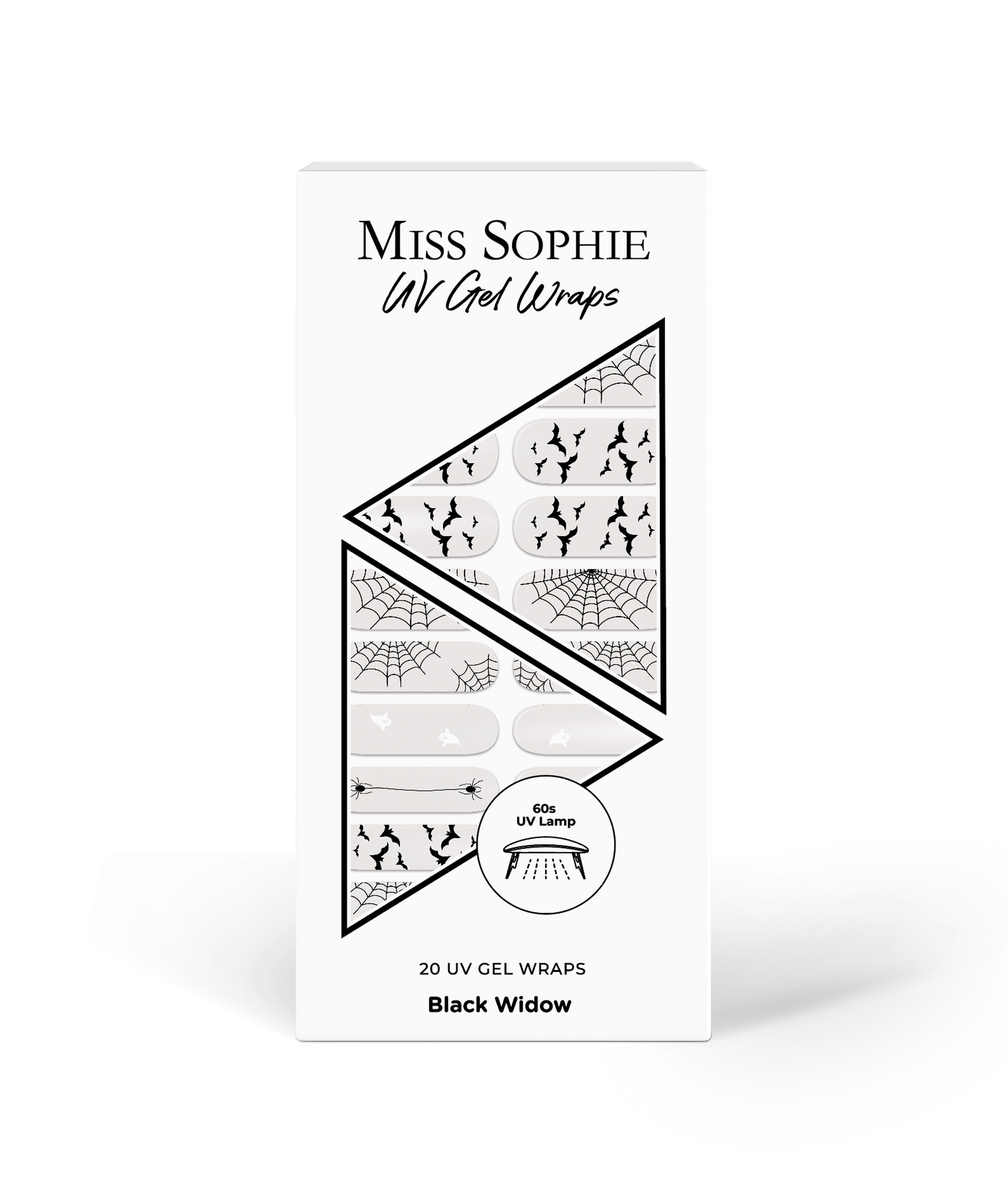 miss-sophie-s-black-widow-uv-uv-gel-nagelfolien-geheimnisvolles-halloween-design image 1