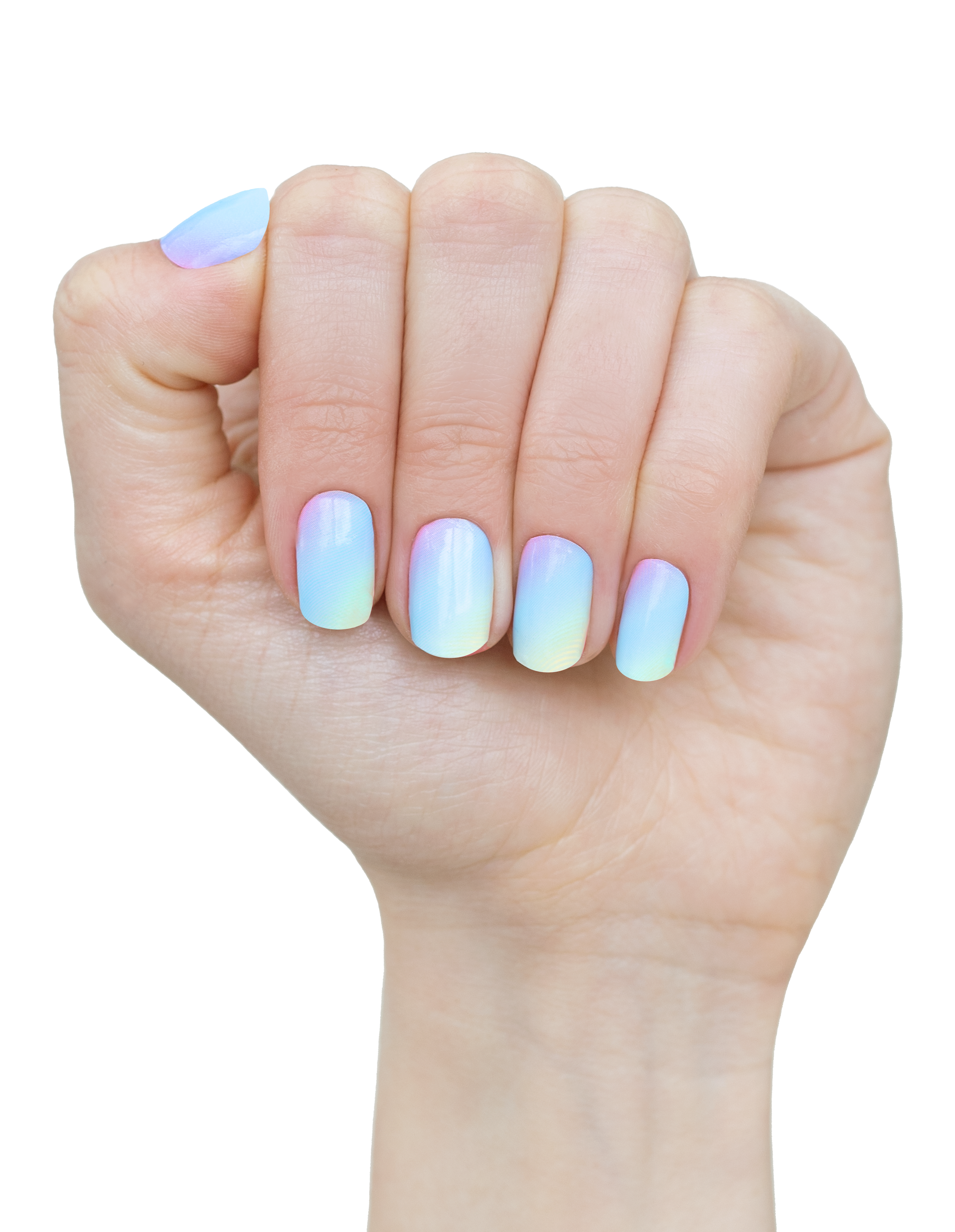 miss-sophie-s-blissful-day-nagelfolien-regenbogen-farbverlauf-in-blau-rosa-und-g image 3