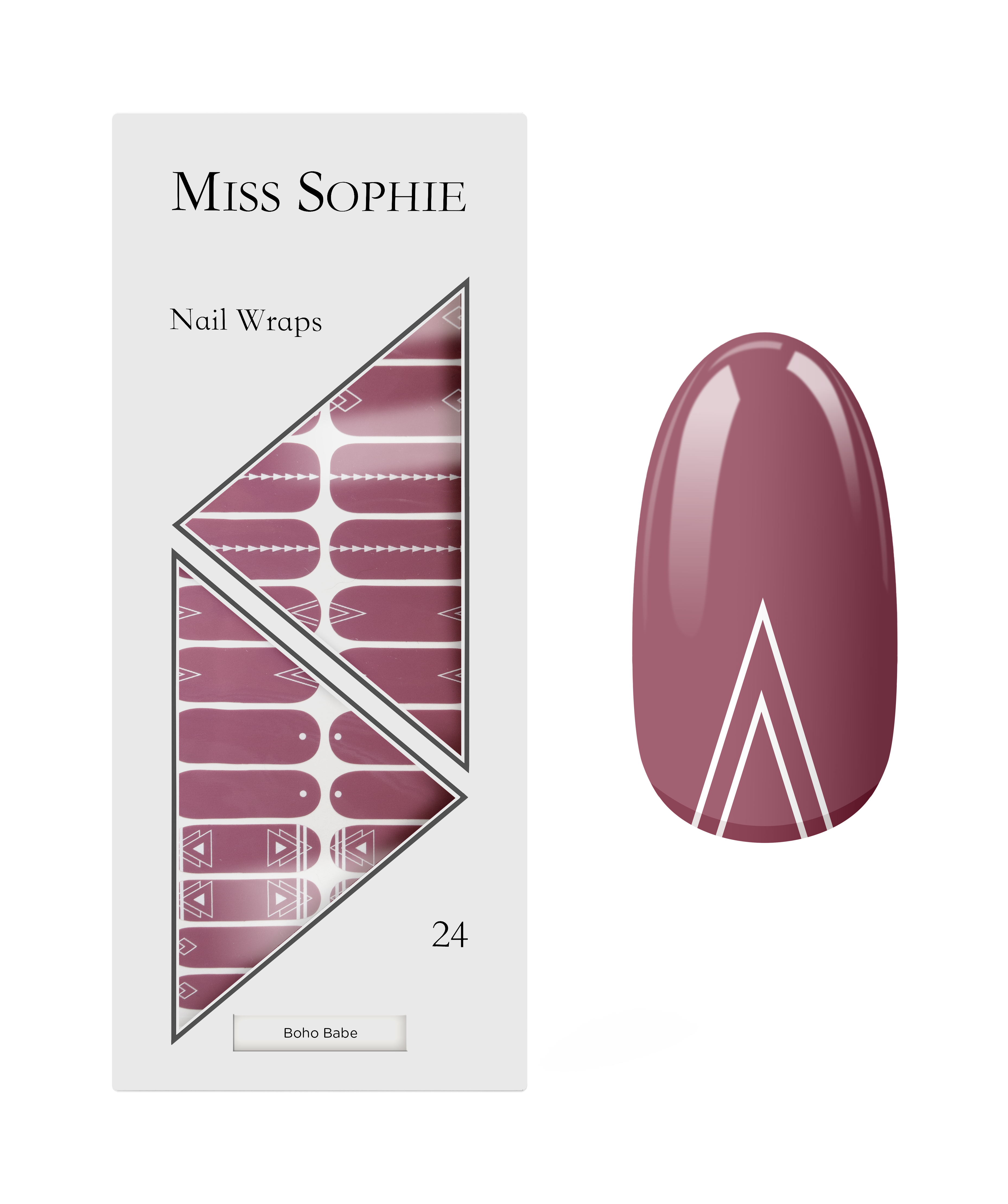 miss-sophie-s-boho-babe-nagelfolien-in-rosewood-nude-mit-wei-en-geometrischen-mu image 1