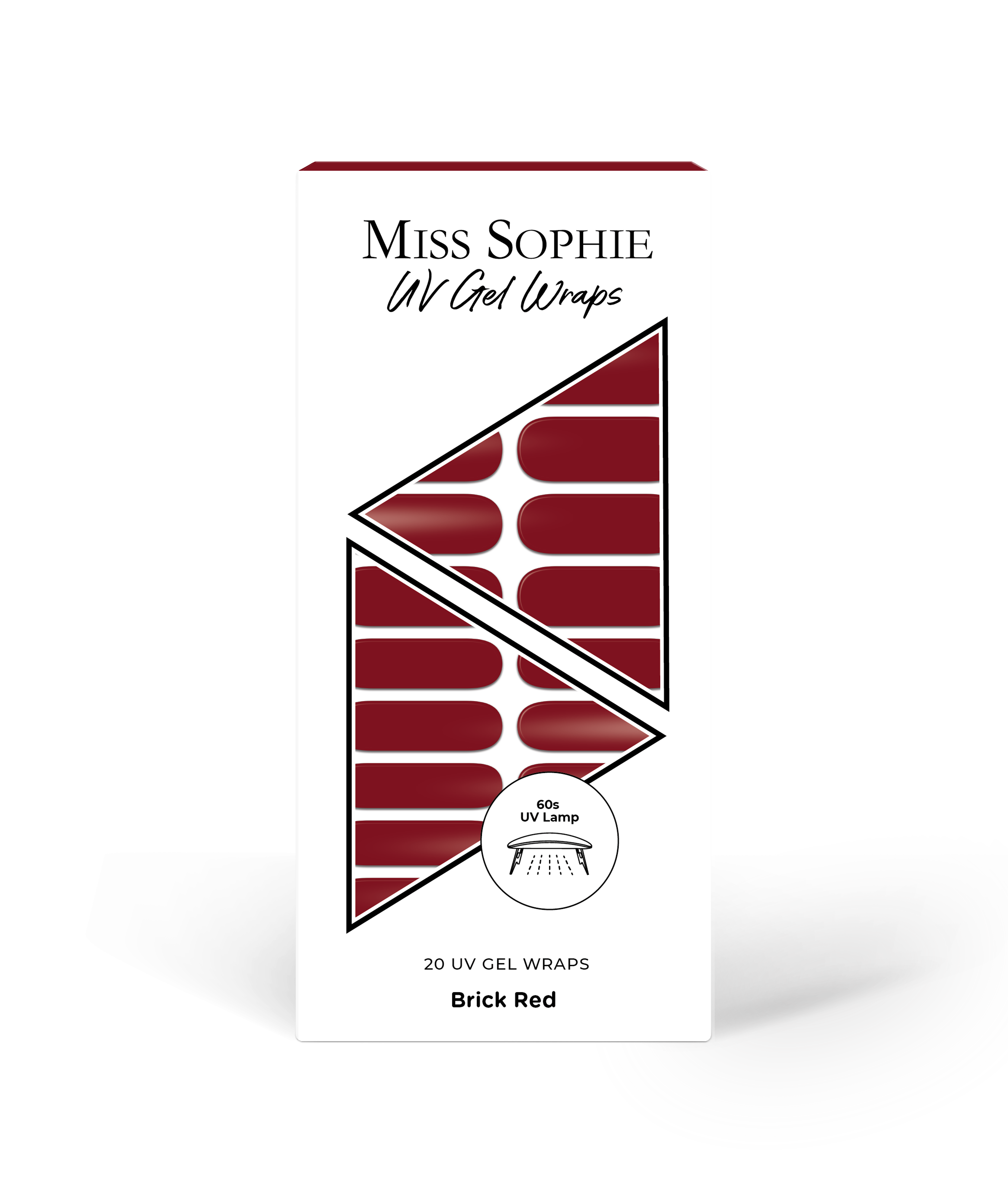 miss-sophie-s-brick-red-uv-gel-nagel-wraps-sattes-ziegelrot-einfarbige-klassisch image 5