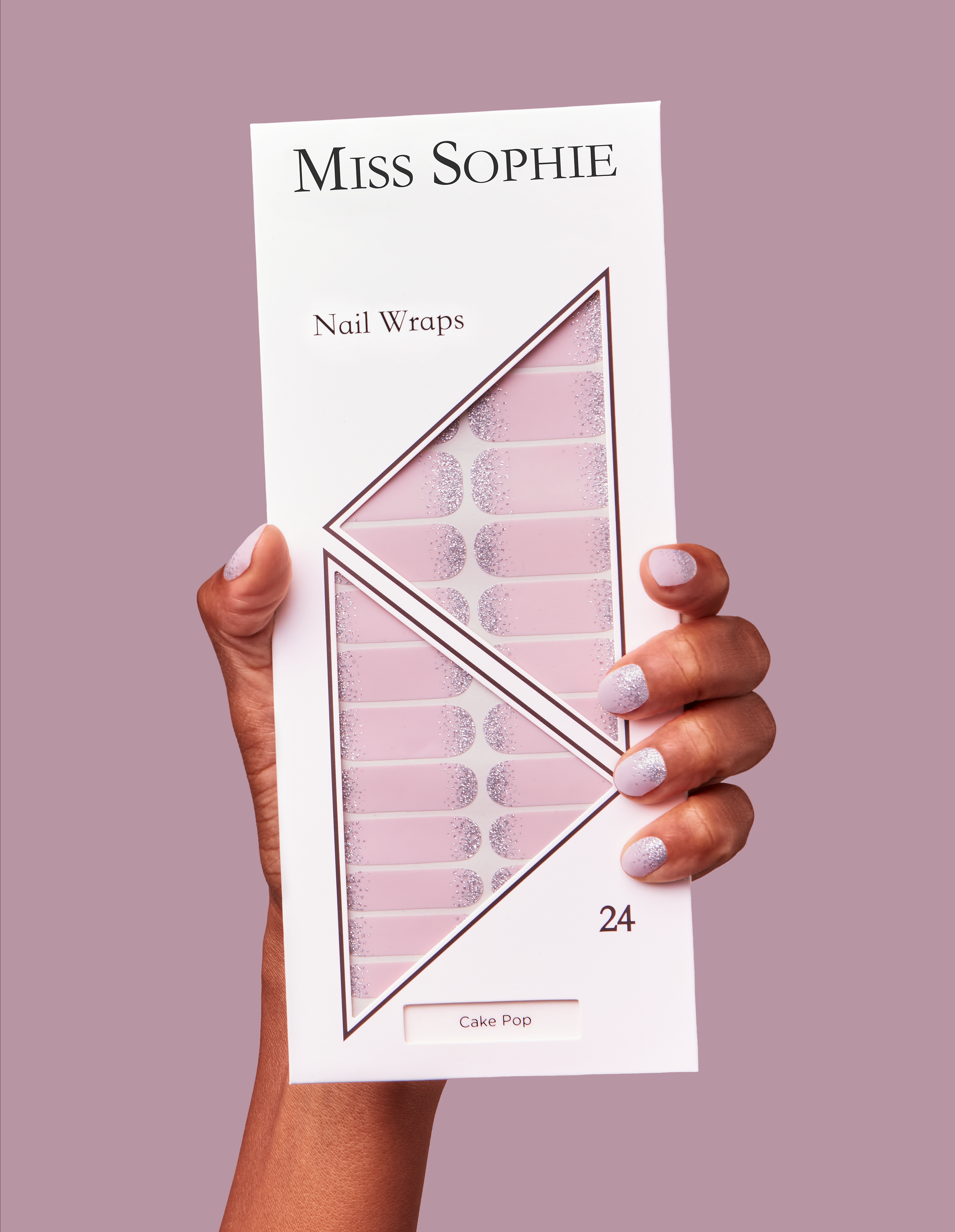 miss-sophie-s-cake-pop-nail-wraps-funkelnder-glitzer-look-in-rosa-rosy-love-coll image 4