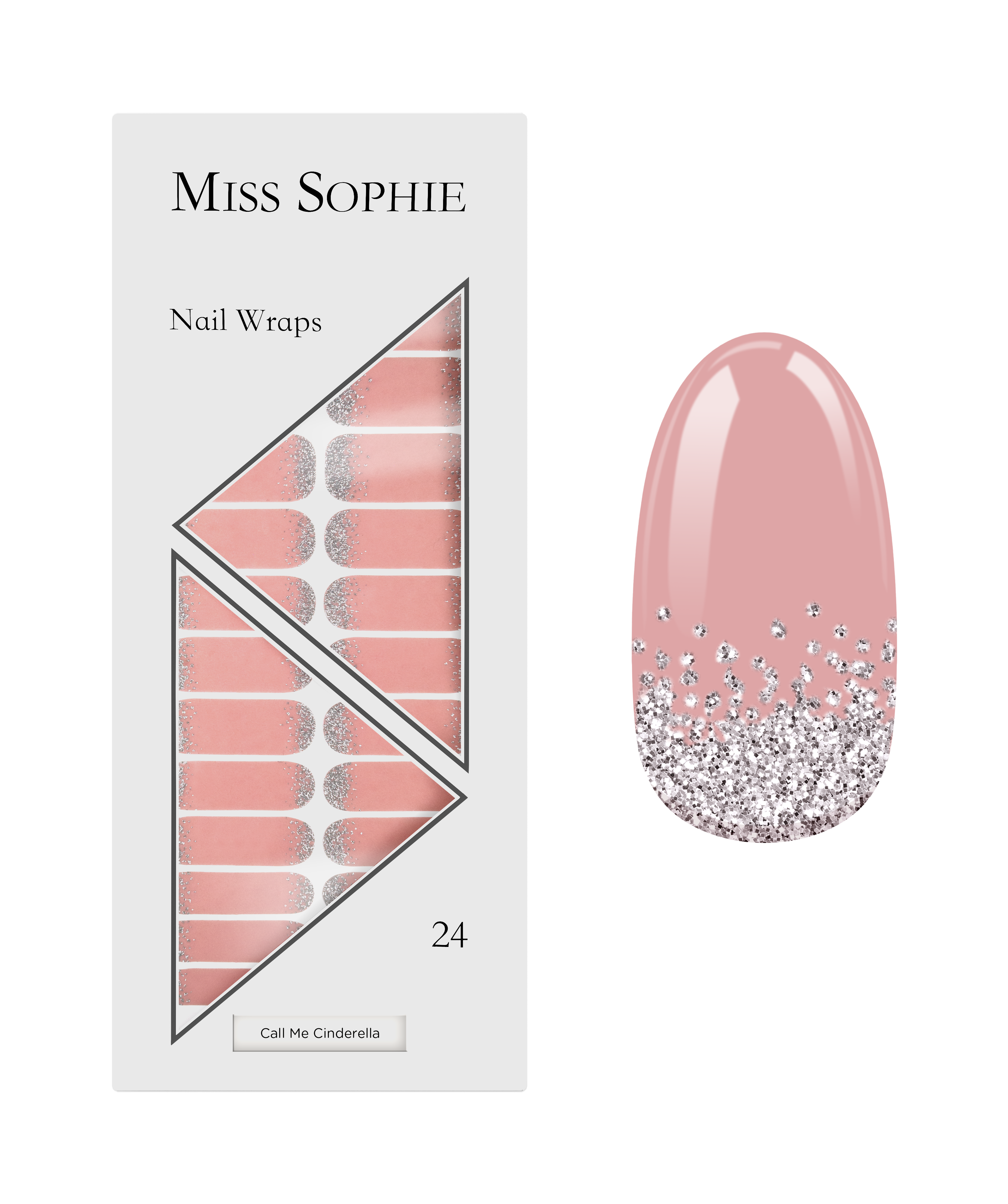 miss-sophie-s-call-me-cinderella-glitzer-nagelfolien-silber-akzente-auf-blassros image 1