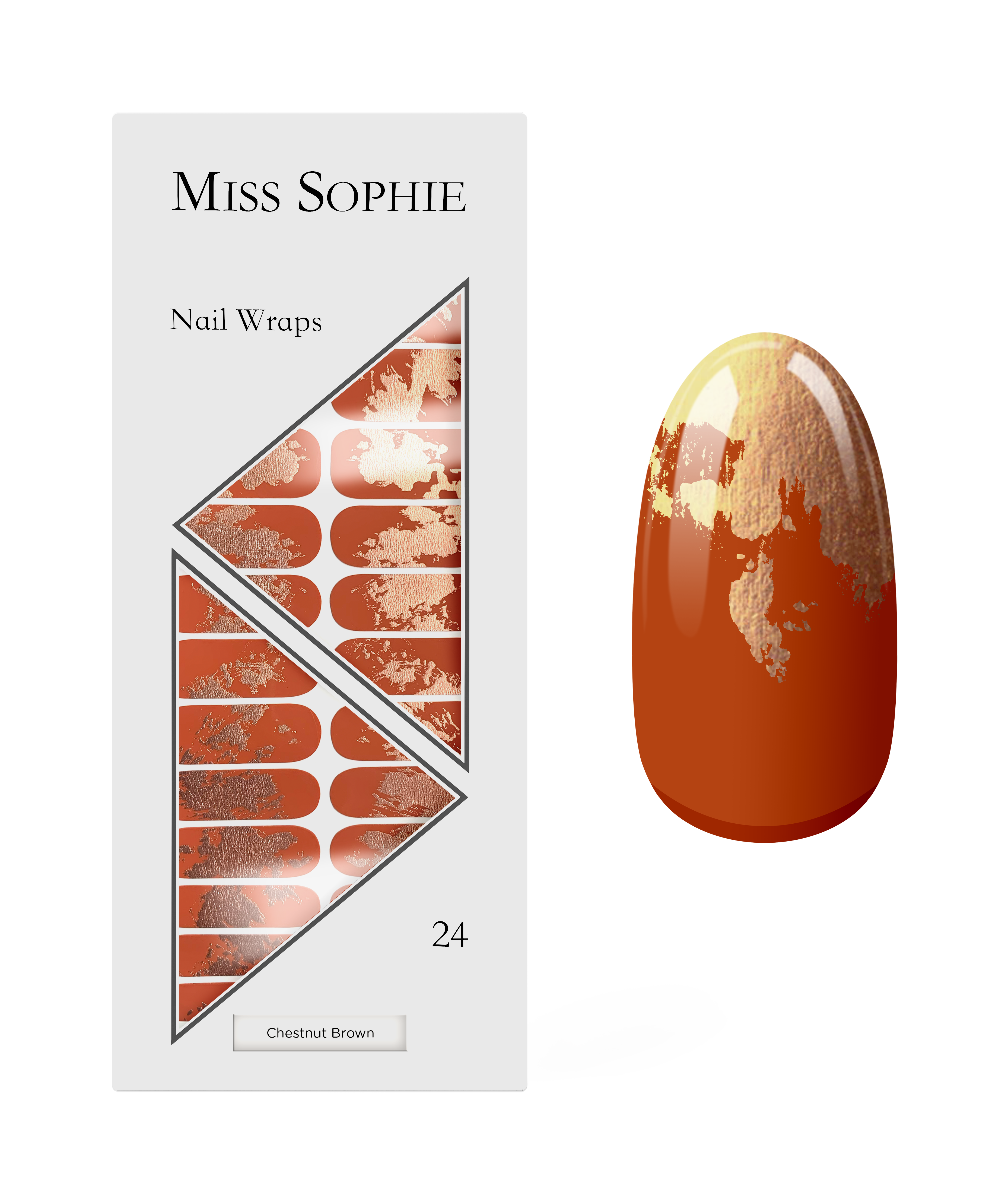 miss-sophie-s-chestnut-brown-nagelfolien-in-braun-mit-metallic-grafikdetails image 1