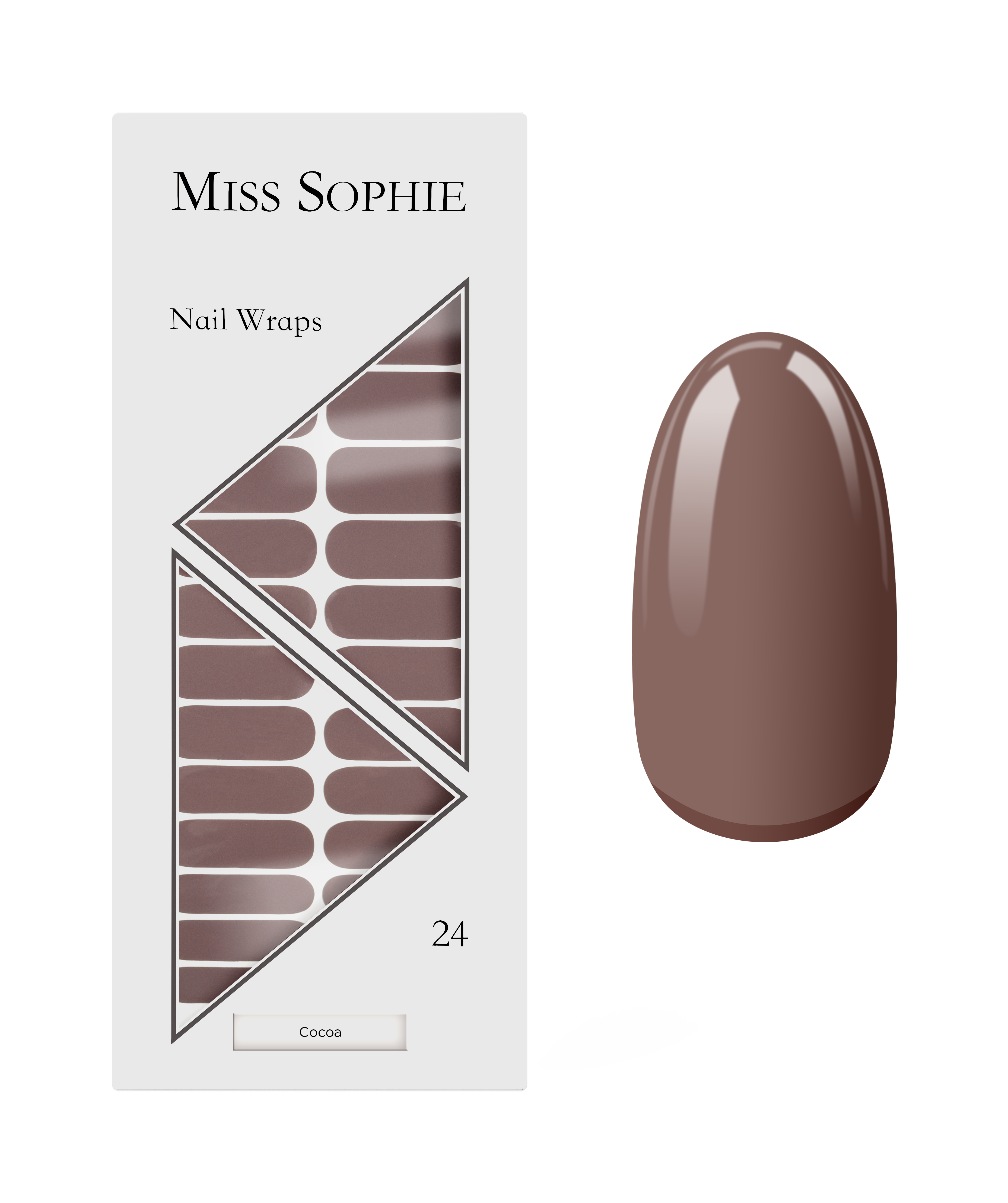 miss-sophie-s-cocoa-nagel-design-einfarbiger-schokoladen-braunton-nail-art-look image 1
