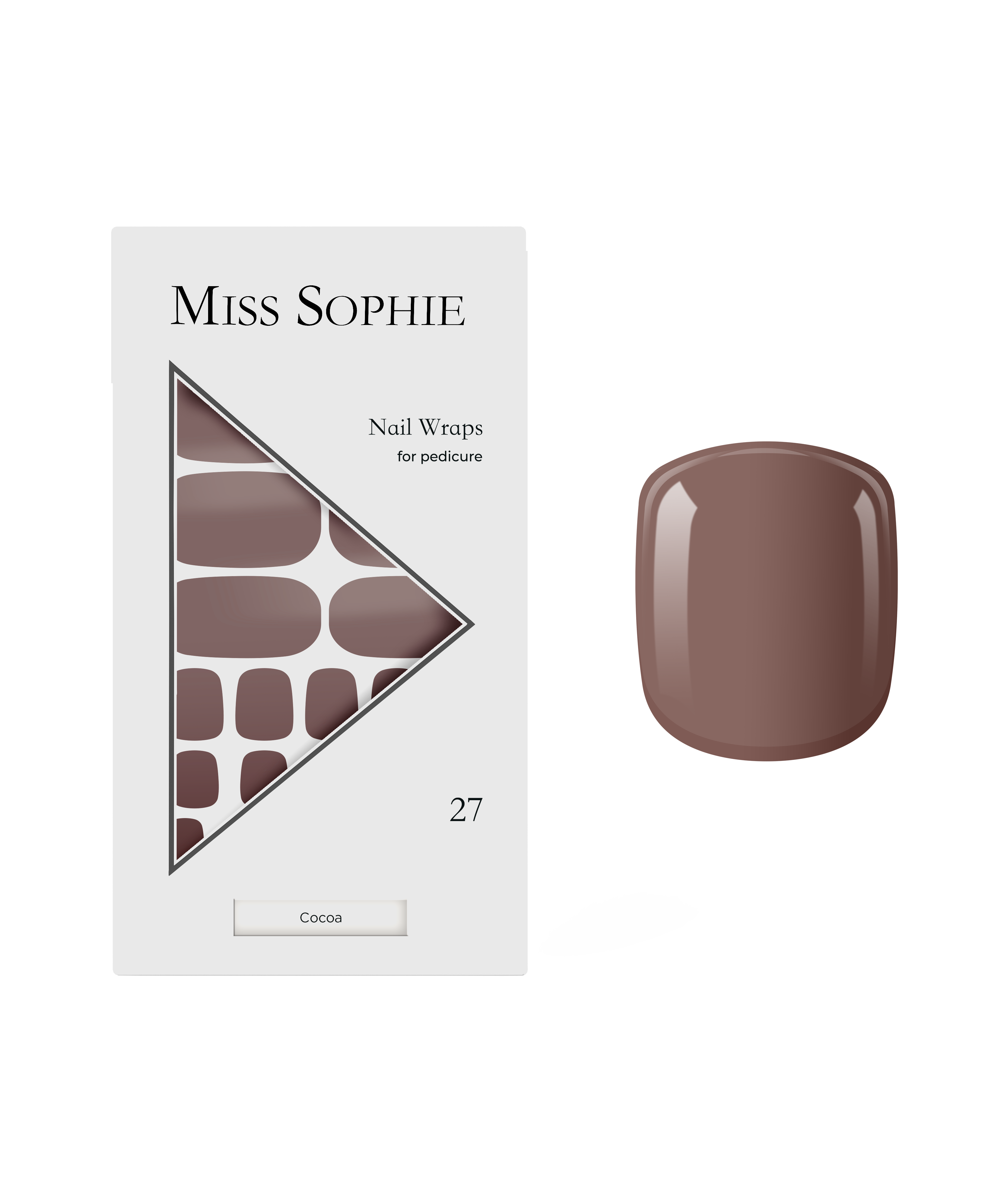 miss-sophie-s-cocoa-pedicure-nagelfolien-warmes-kakaobraun-einfarbige-folien-f-r image 1