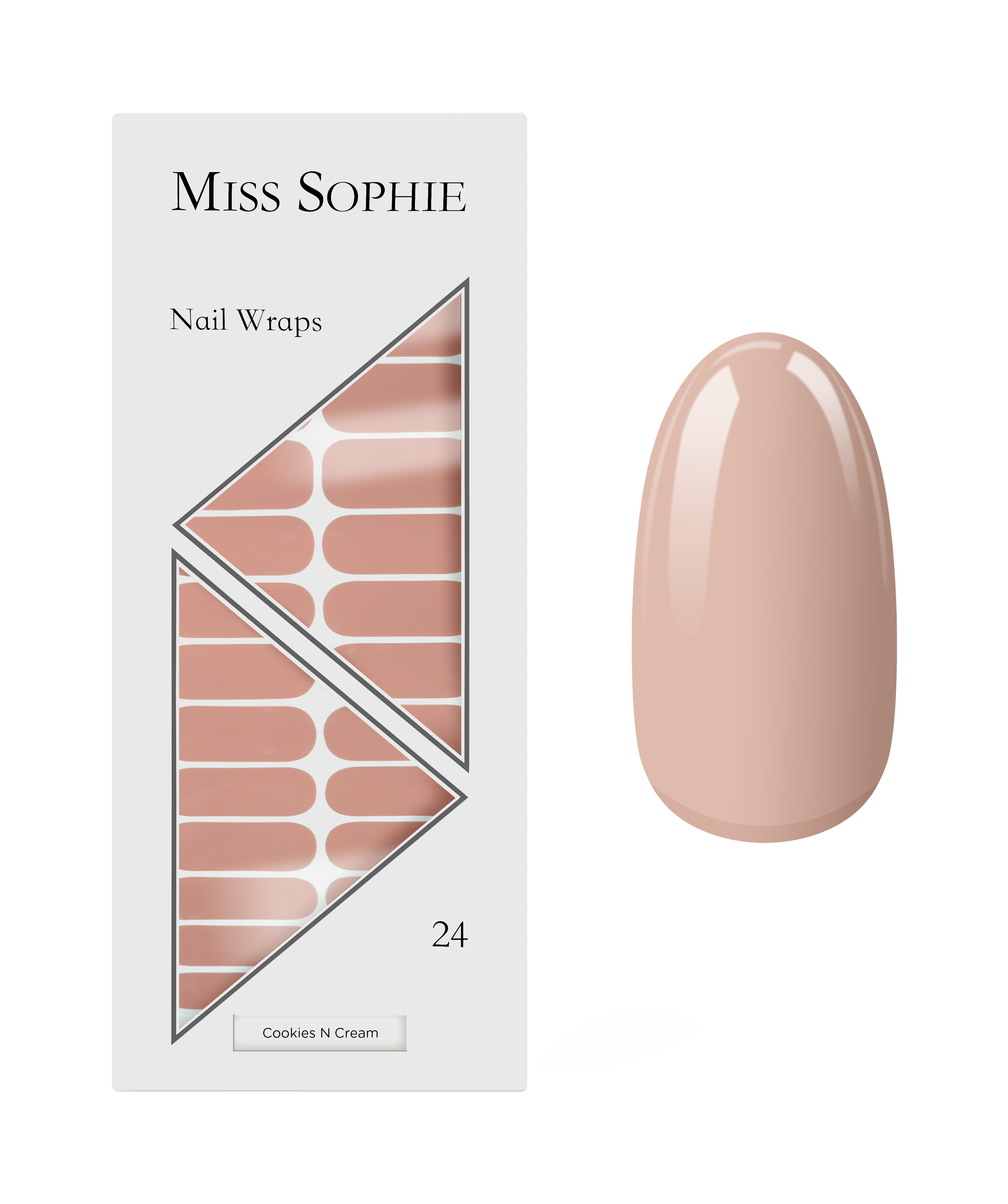 miss-sophie-s-cookies-n-cream-nagelfolien-cremiges-nude-einfarbige-nagel-sticker image 1