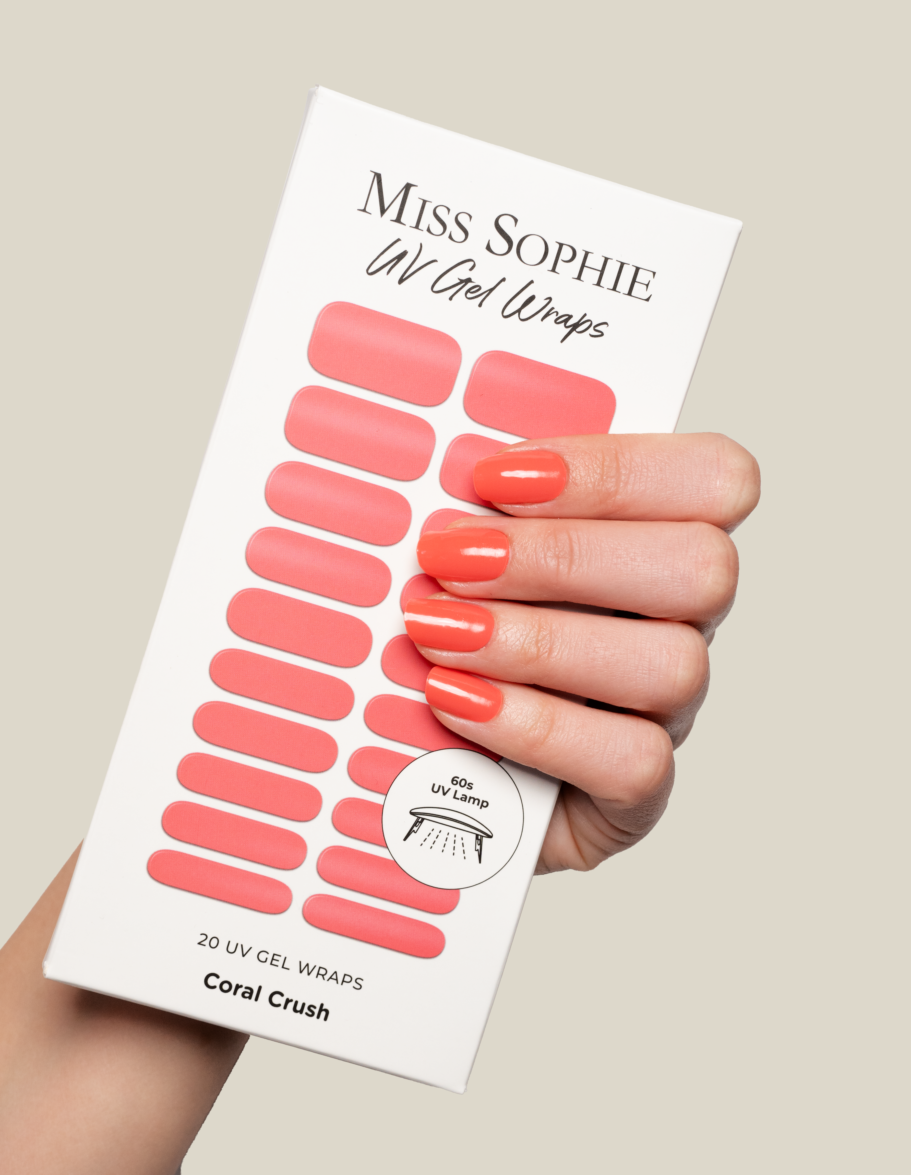 miss-sophie-s-coral-crush-uv-gel-nagelfolien-korallen-rosa-deckender-solid-look image 3
