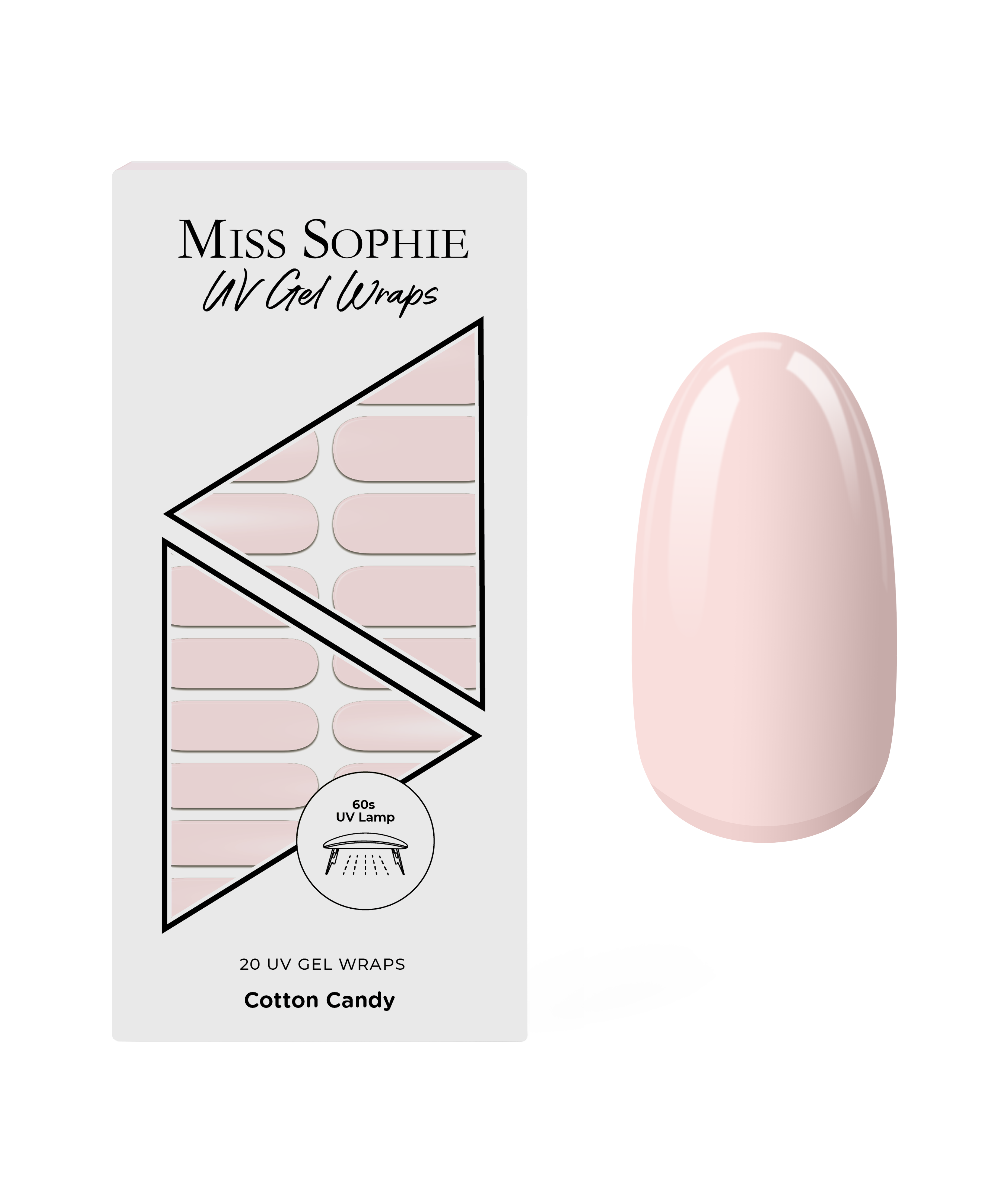 miss-sophie-s-cotton-candy-uv-uv-gel-nagelfolien-in-pastellrosa-solid image 1