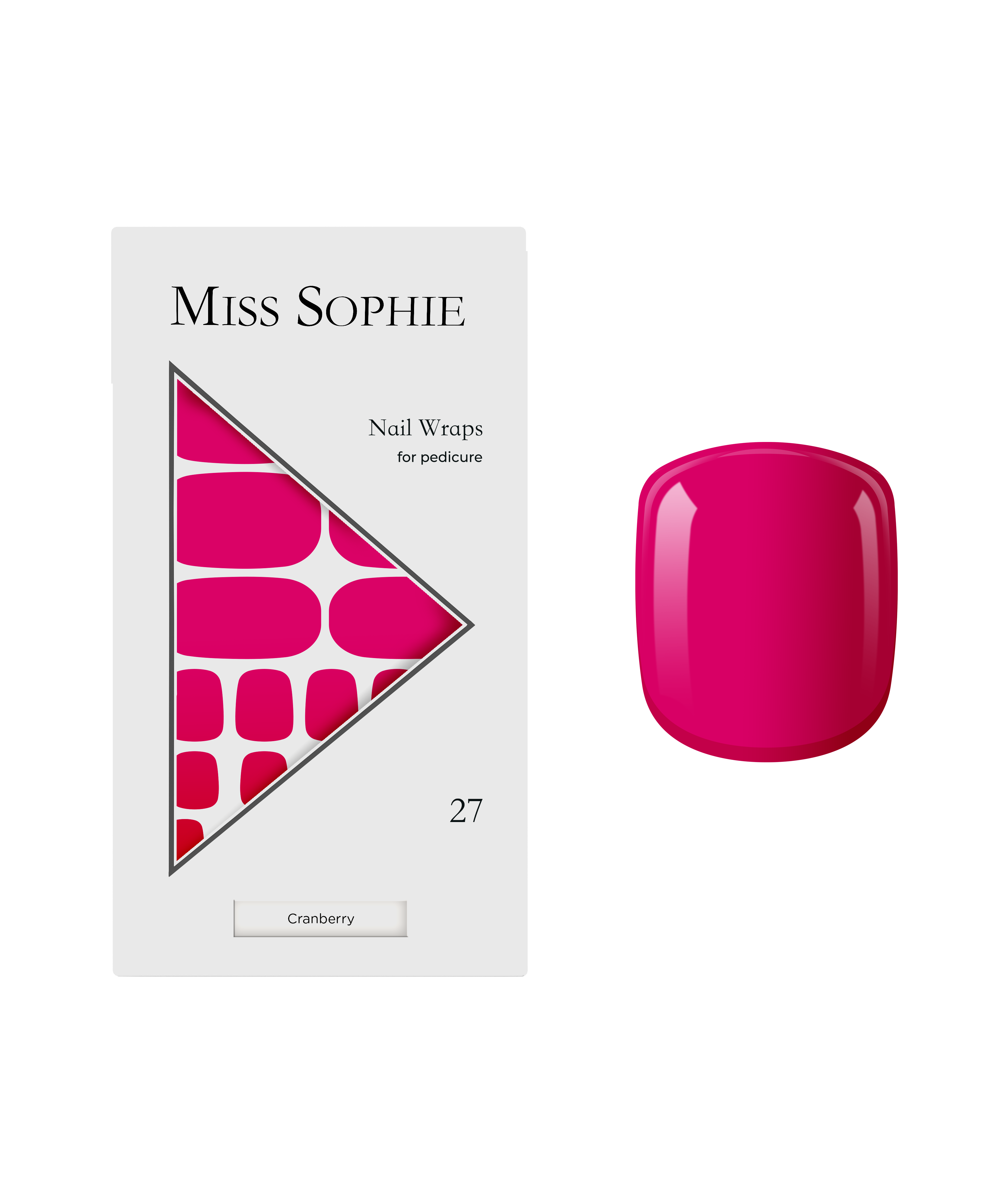miss-sophie-s-cranberry-pedicure-nagelfolien-f-r-zehen-in-strahlendem-pink image 1
