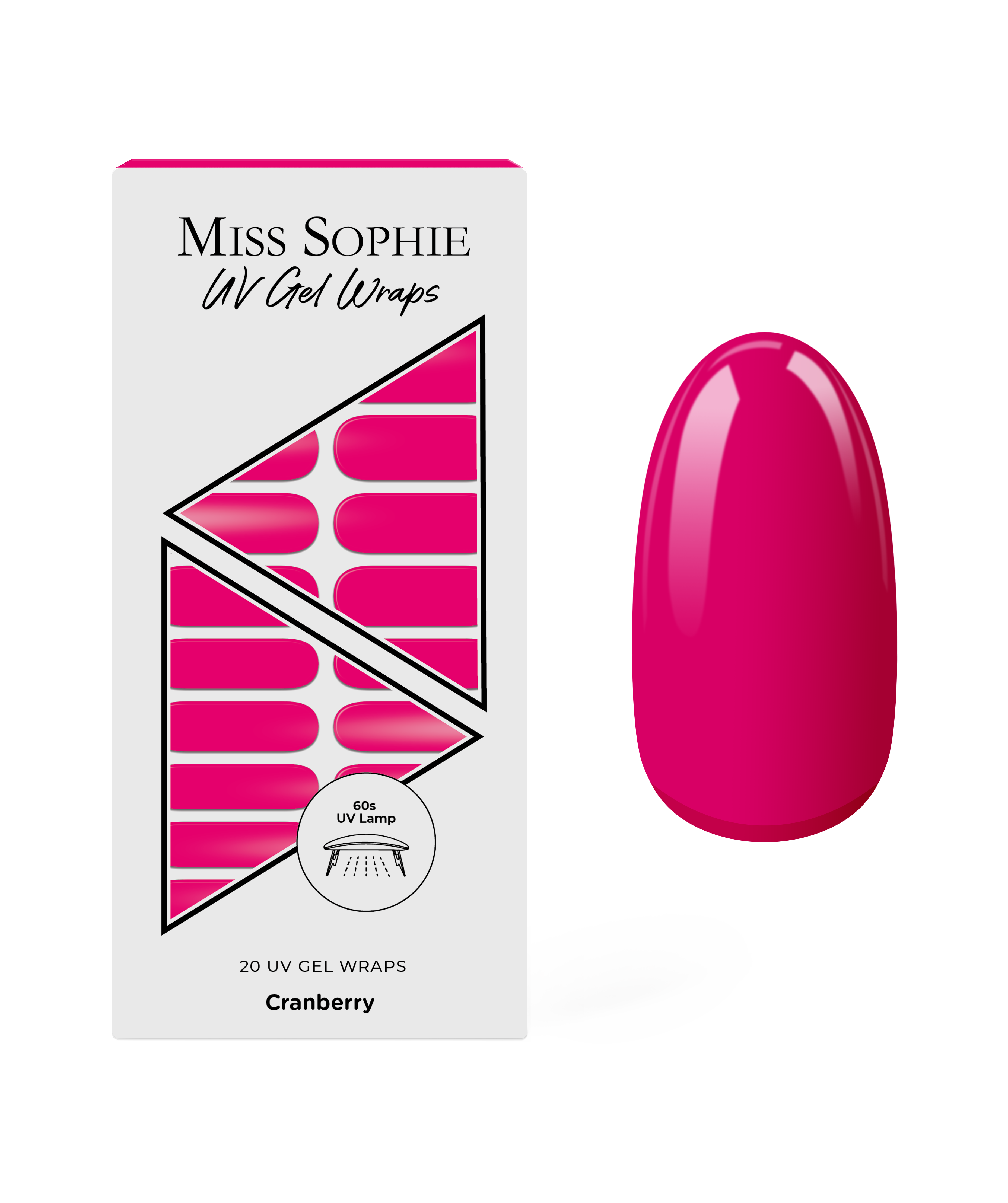 miss-sophie-s-cranberry-uv-uv-gel-nagelfolien-in-tiefem-cranberry-rot-24-folien- image 1