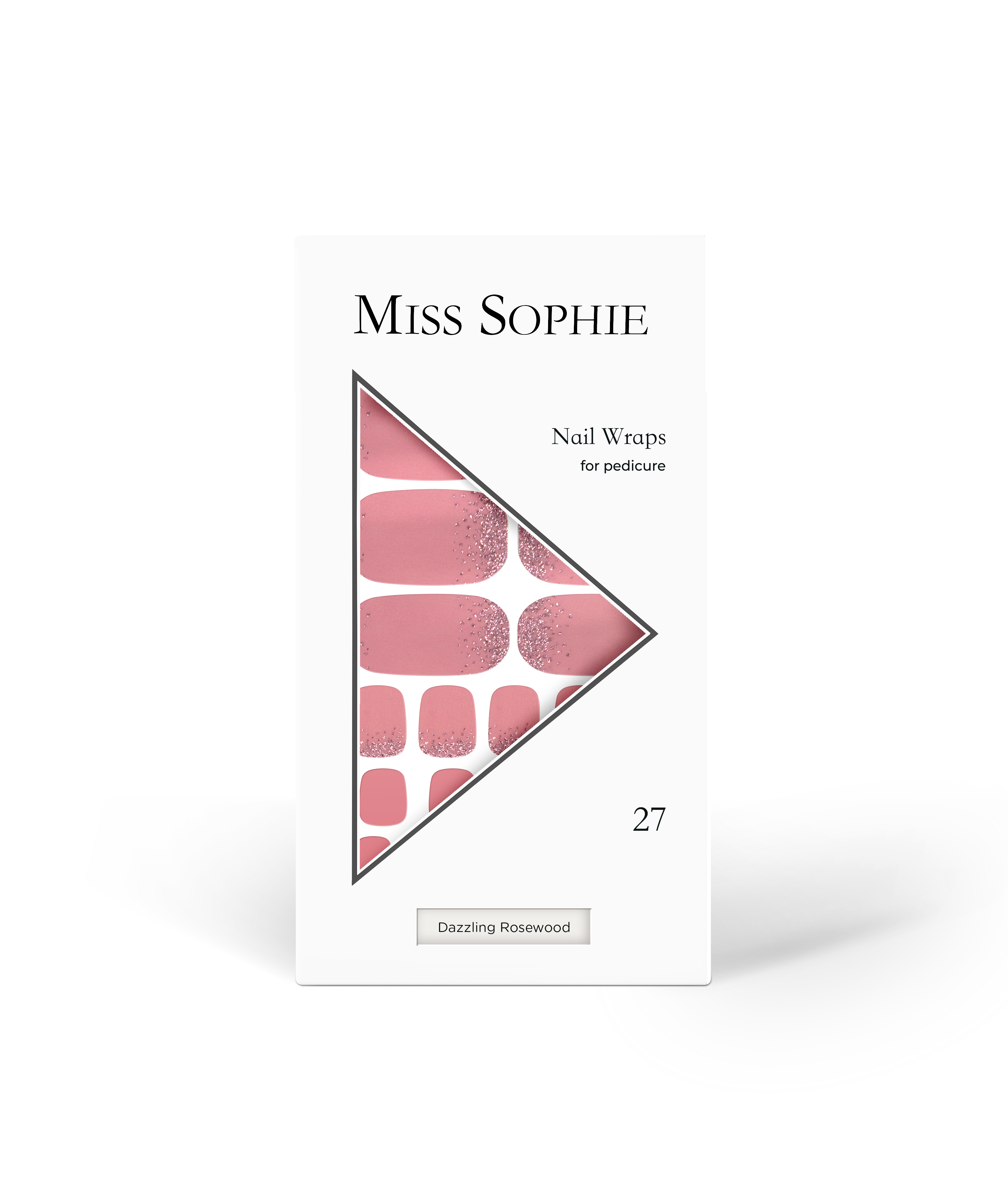 miss-sophie-s-dazzling-rosewood-pedicure-nail-wraps-glitzerndes-rosewood-design- image 3