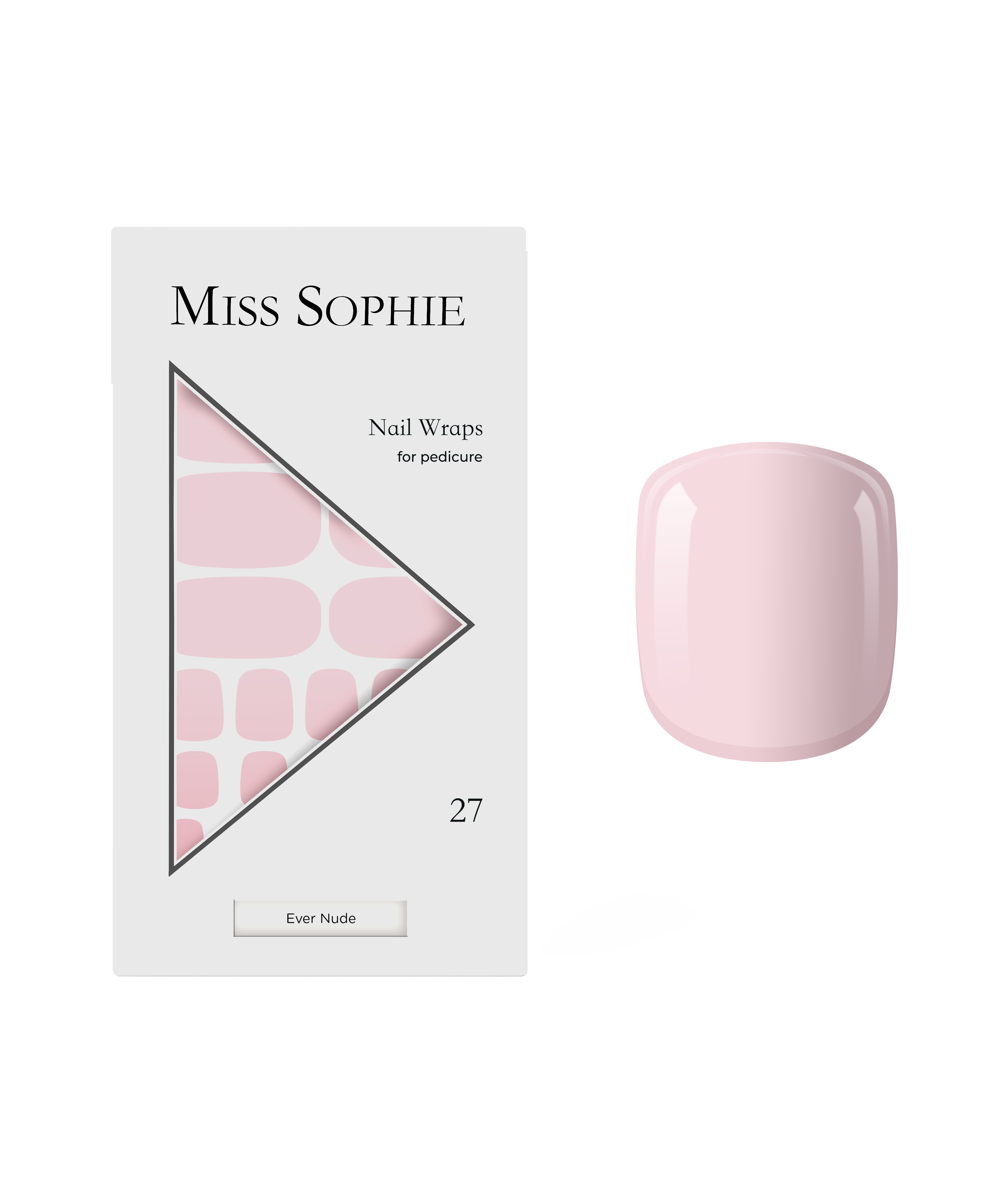 miss-sophie-s-ever-nude-pedicure-nagelfolien-nude-uni-folien-f-r-zehenn-gel-pedi image 1