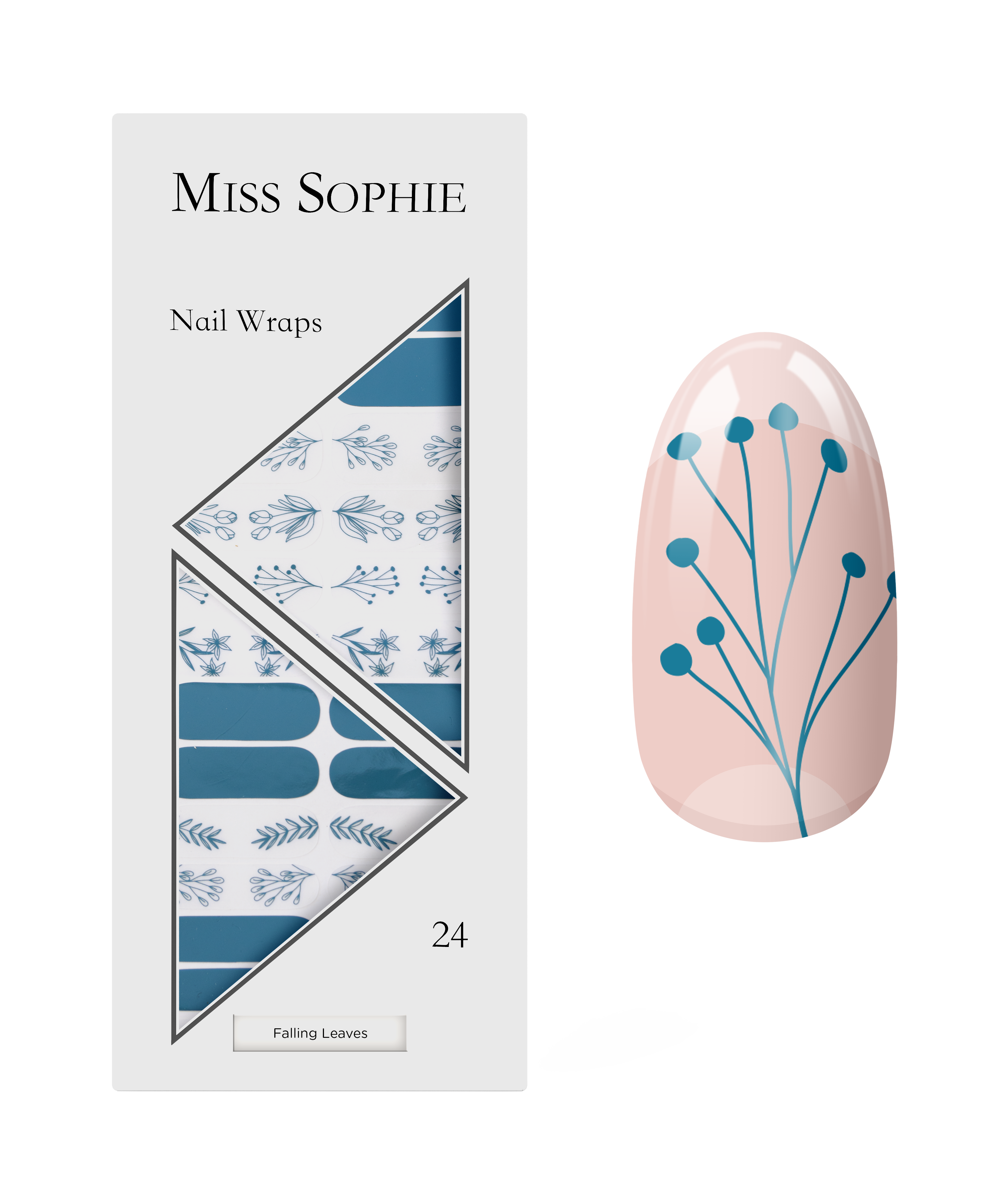 miss-sophie-s-falling-leaves-nail-wraps-gr-ne-herbst-design-folien-aus-der-color image 1