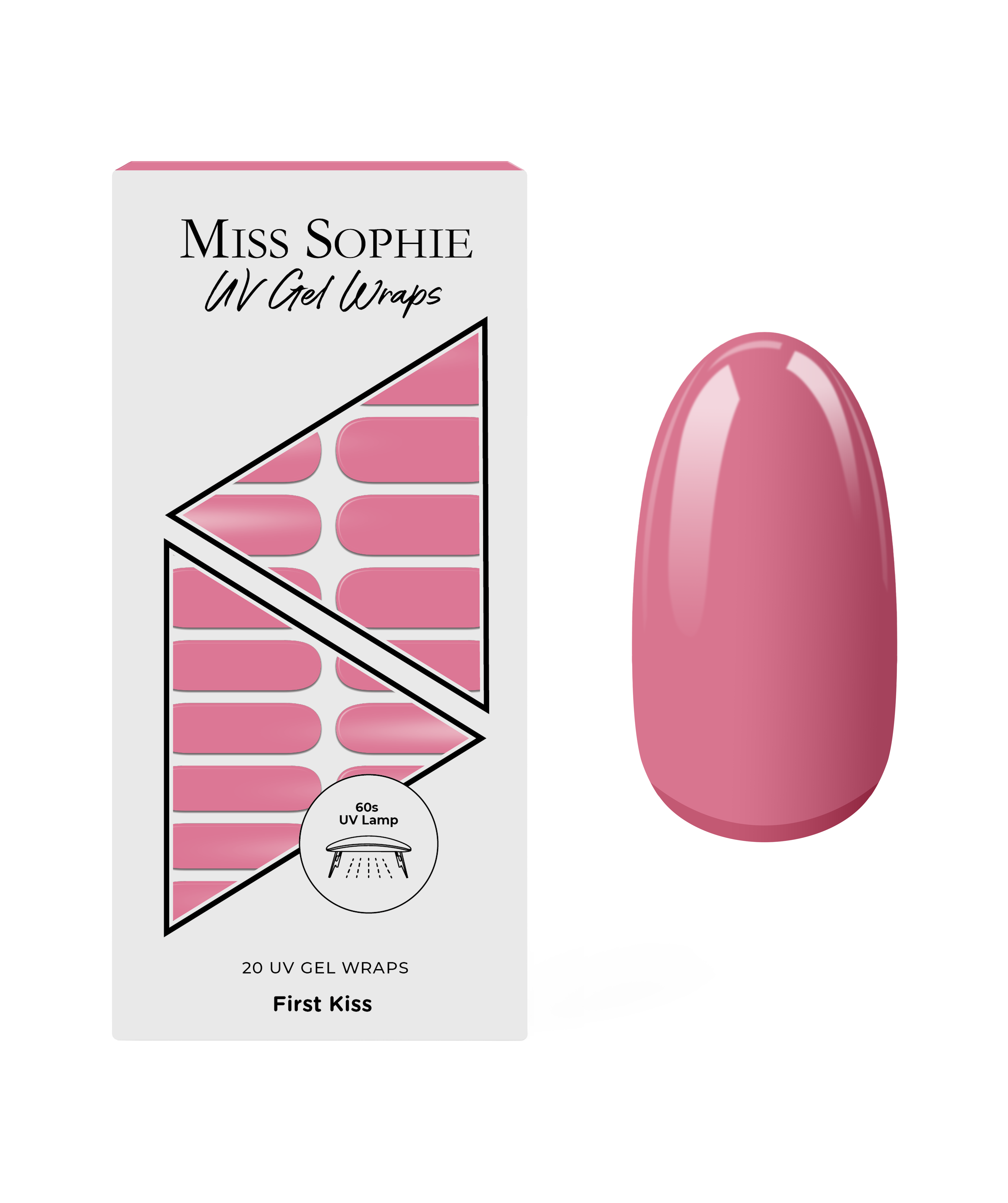 miss-sophie-s-first-kiss-uv-nagelfolien-zartes-ros-solid-uv-gel-wraps image 1