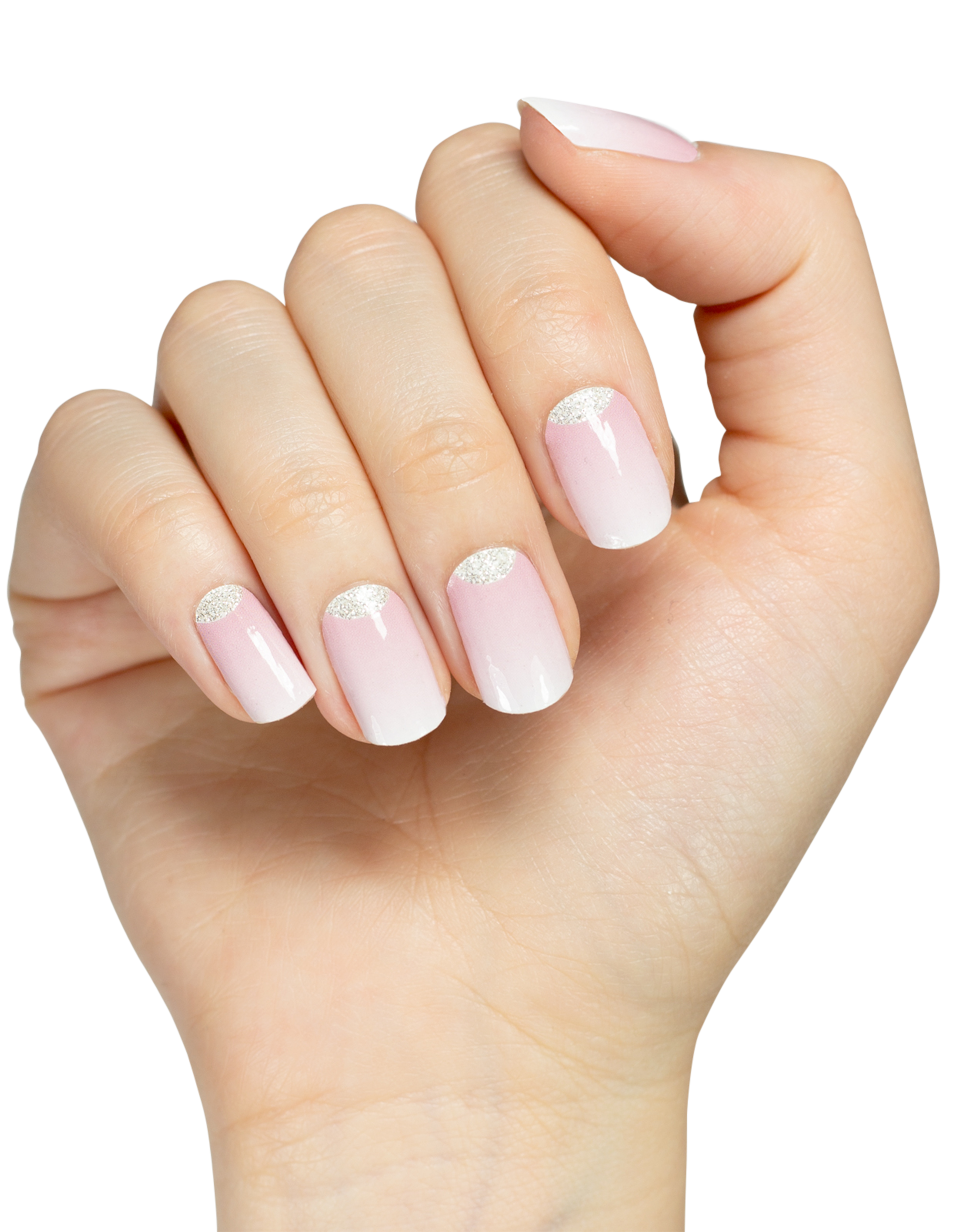 miss-sophie-s-gossip-girl-nagelfolien-nude-rose-babyboomer-mit-silberglitter image 2