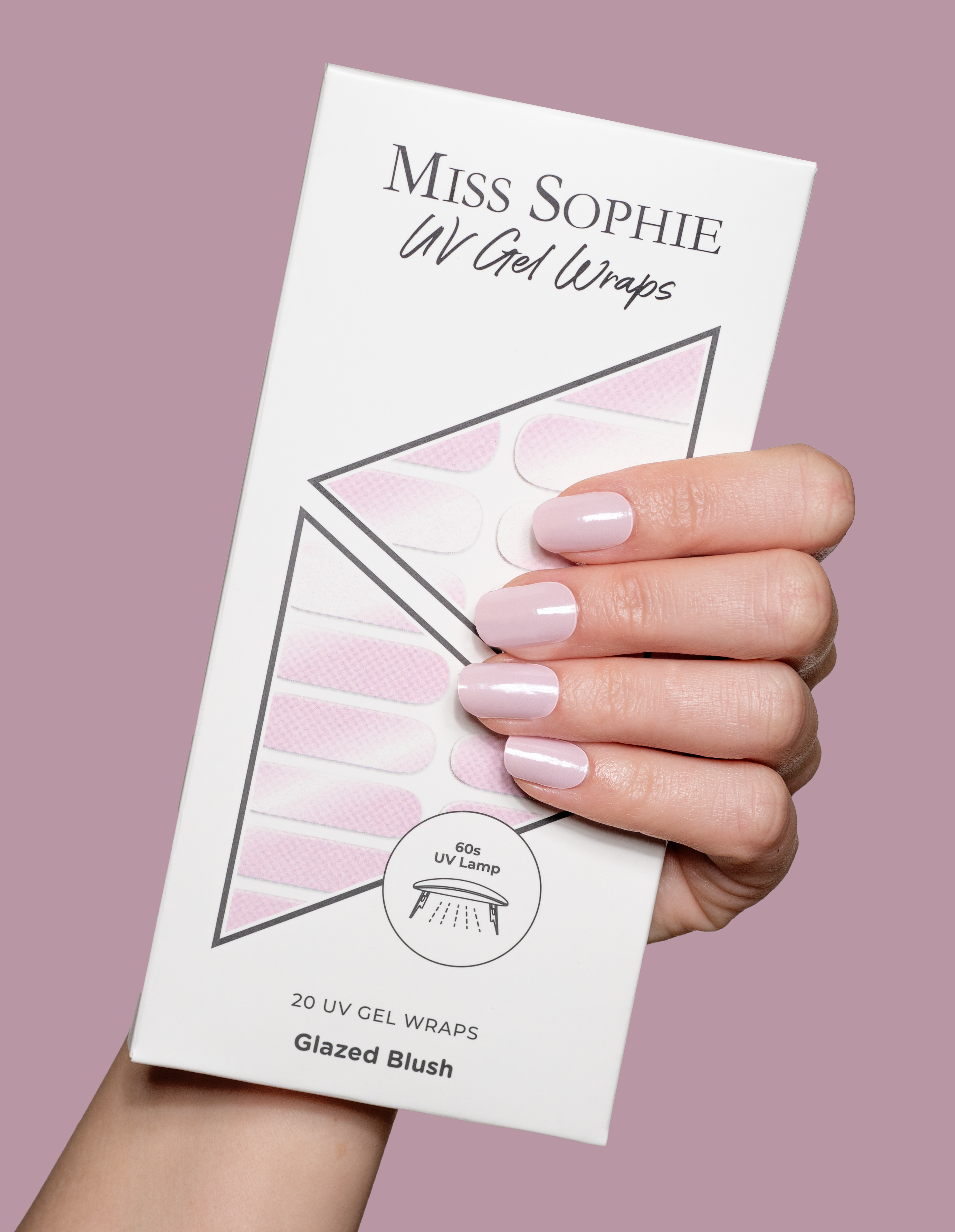 miss-sophie-s-glazed-blush-uv-uv-gel-nagelfolien-in-zartem-ros-mit-shimmer-glaze image 4