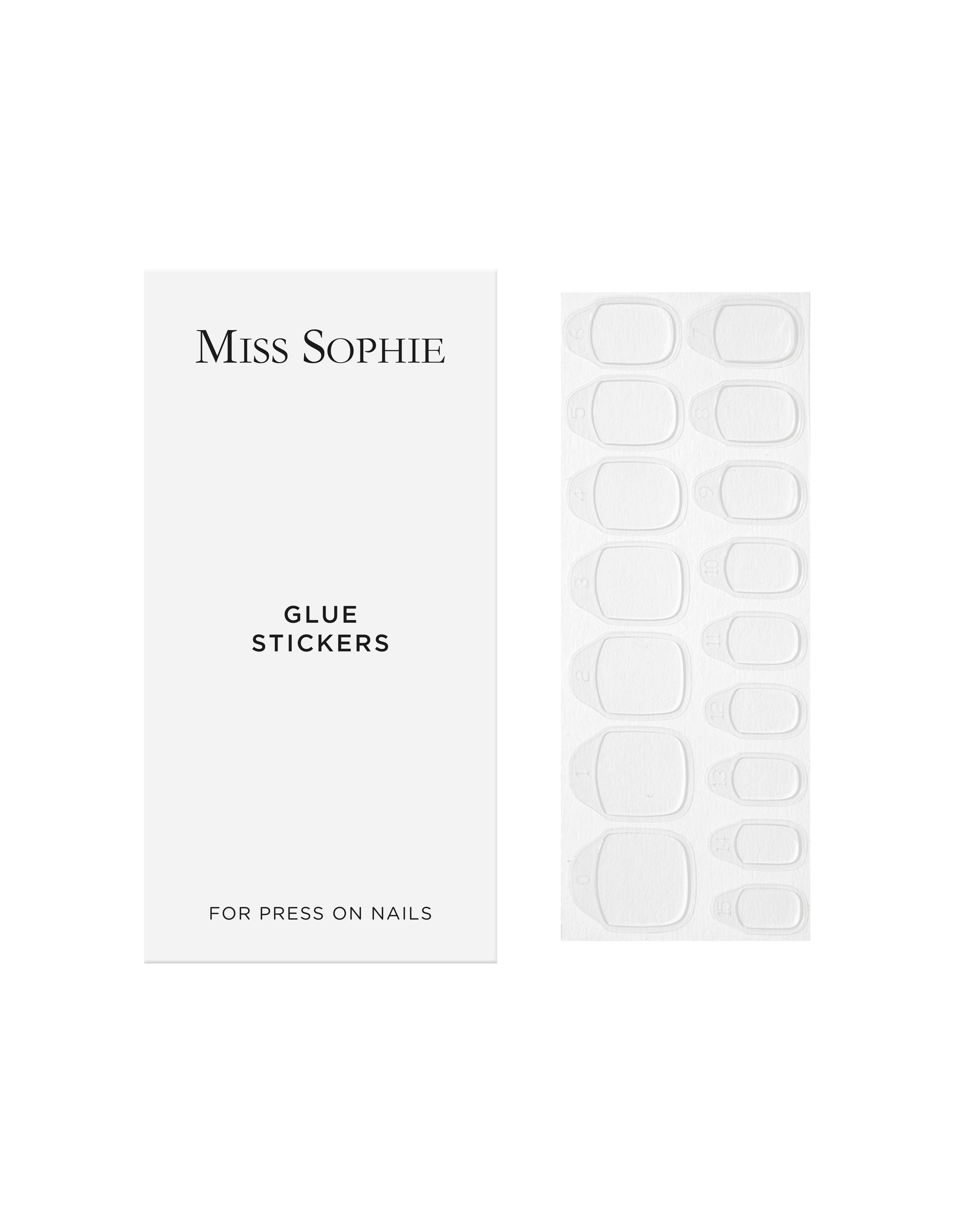 miss-sophie-s-glue-stickers-192-nagelklebesticker-in-16-gr-en-wiederverwendbare- image 1