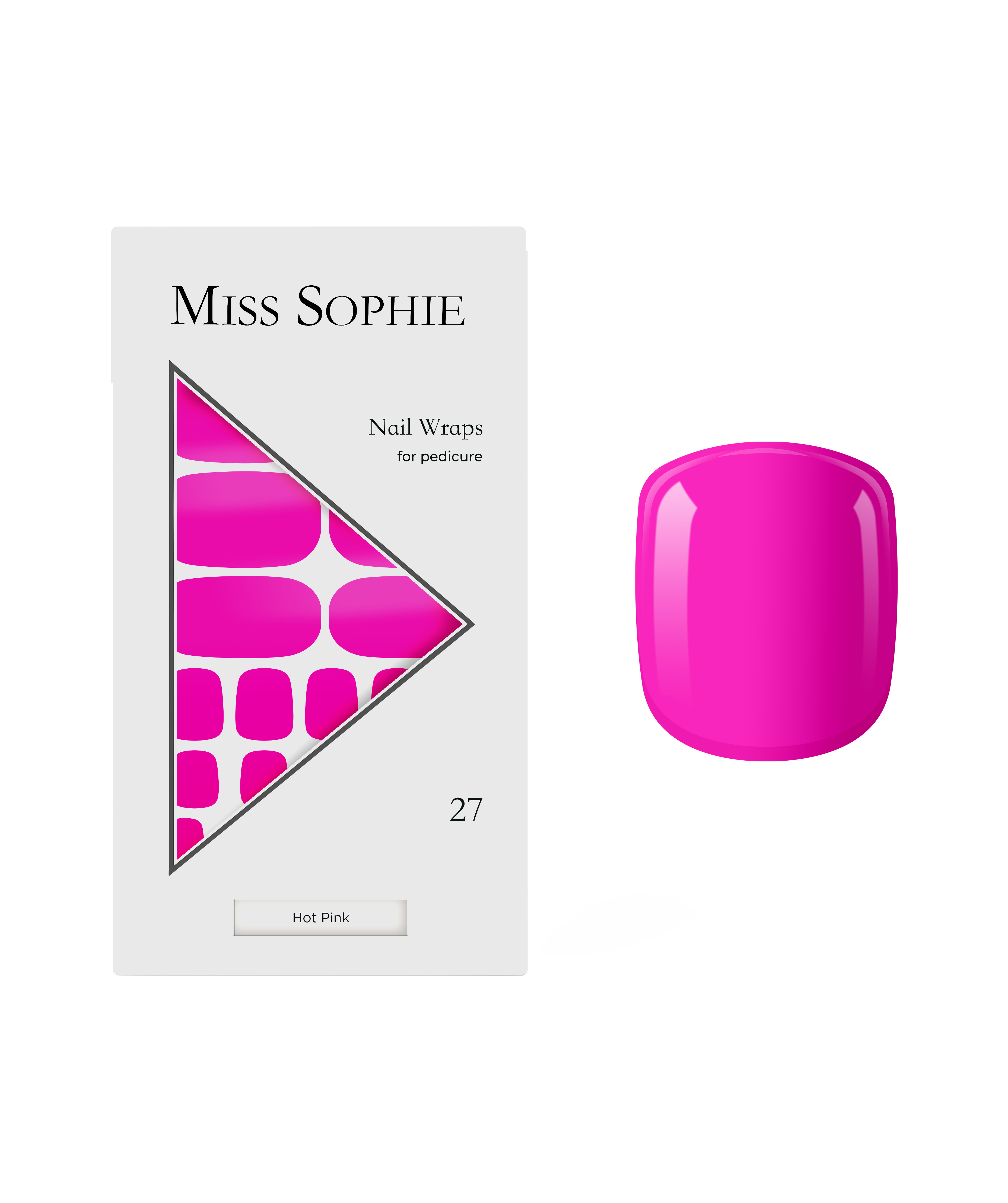 miss-sophie-s-hot-pink-pedicure-nagelfolgen-f-r-die-pedicure-in-kr-ftigem-pink-s image 1