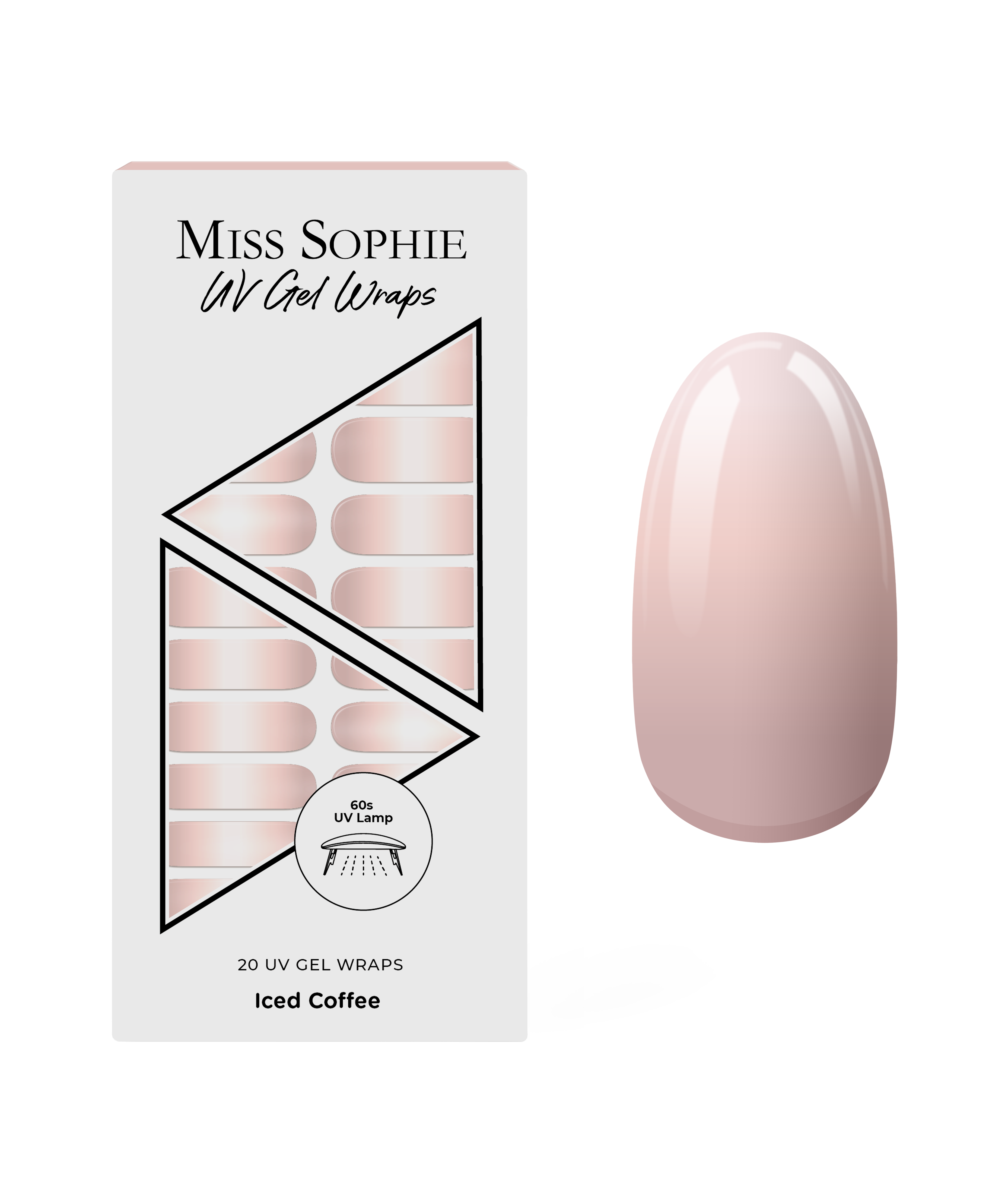 miss-sophie-s-iced-coffee-uv-gel-nagel-wraps-nude-ombr-gradient-nagelfolien-f-r- image 1