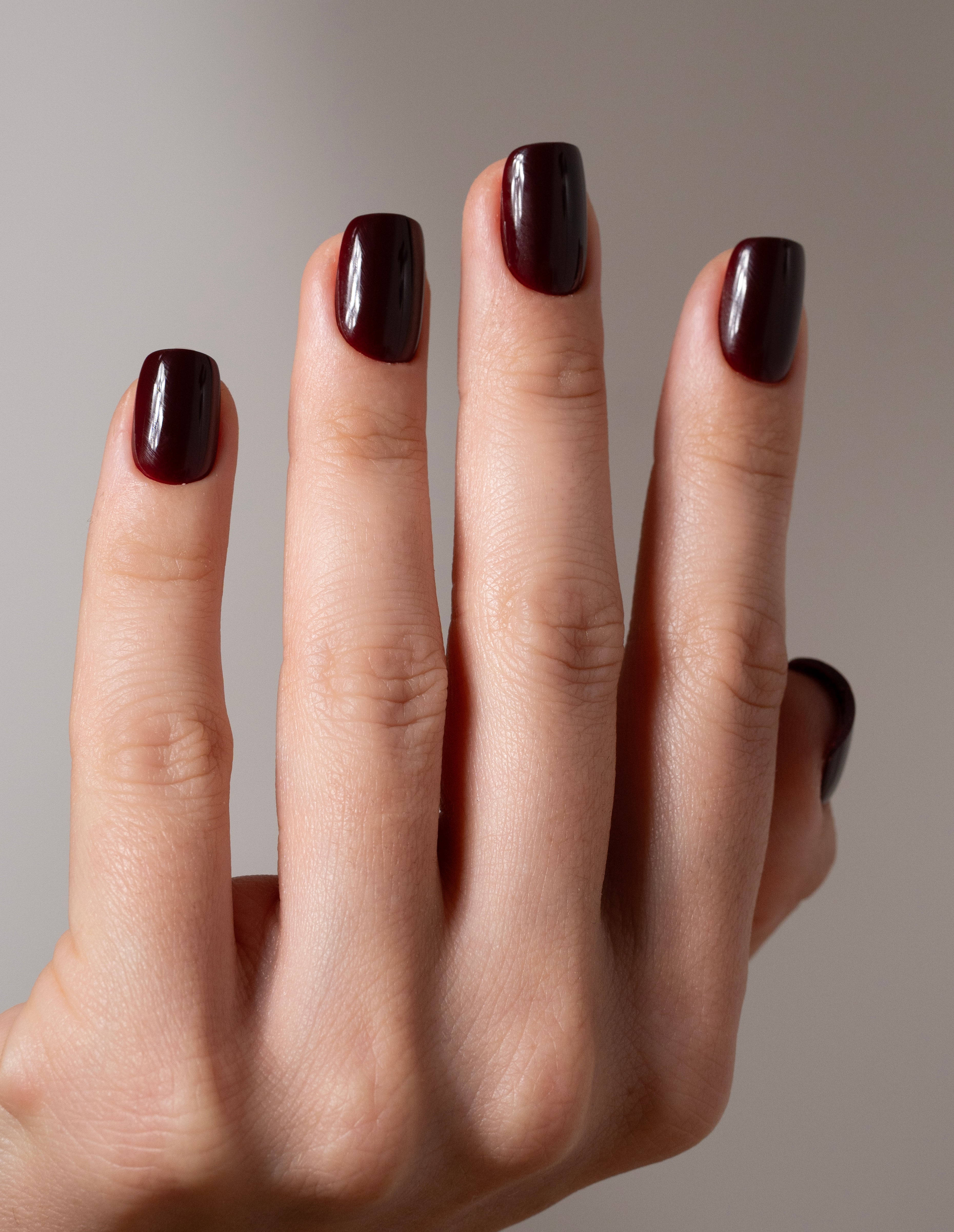miss-sophie-s-burgundy-press-on-nails-short-square-weinrot-kurz-quadratisch image 3
