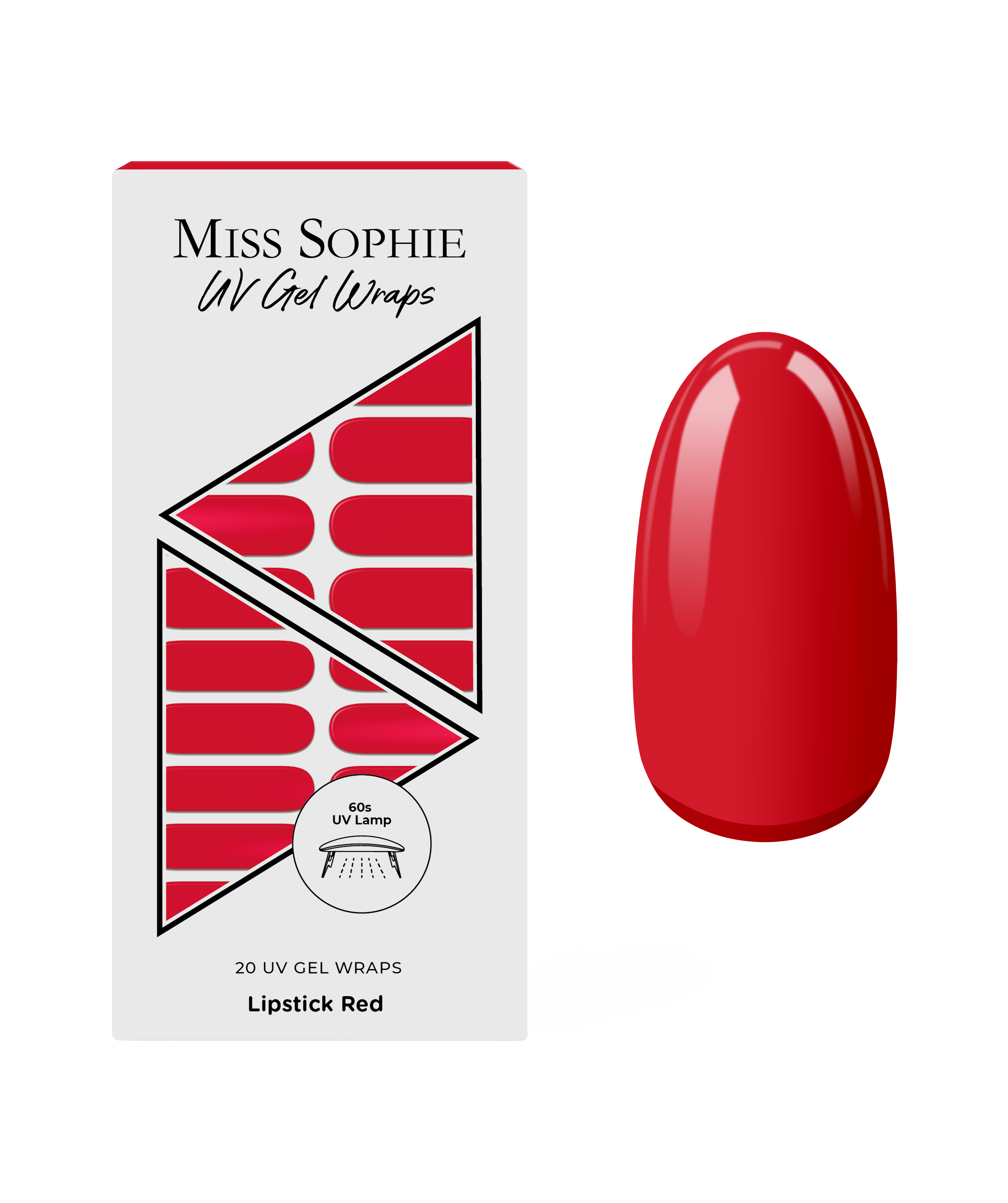 miss-sophie-s-lipstick-red-uv-nagelfolien-klassisches-rot-solid-uv-gel-wraps image 1
