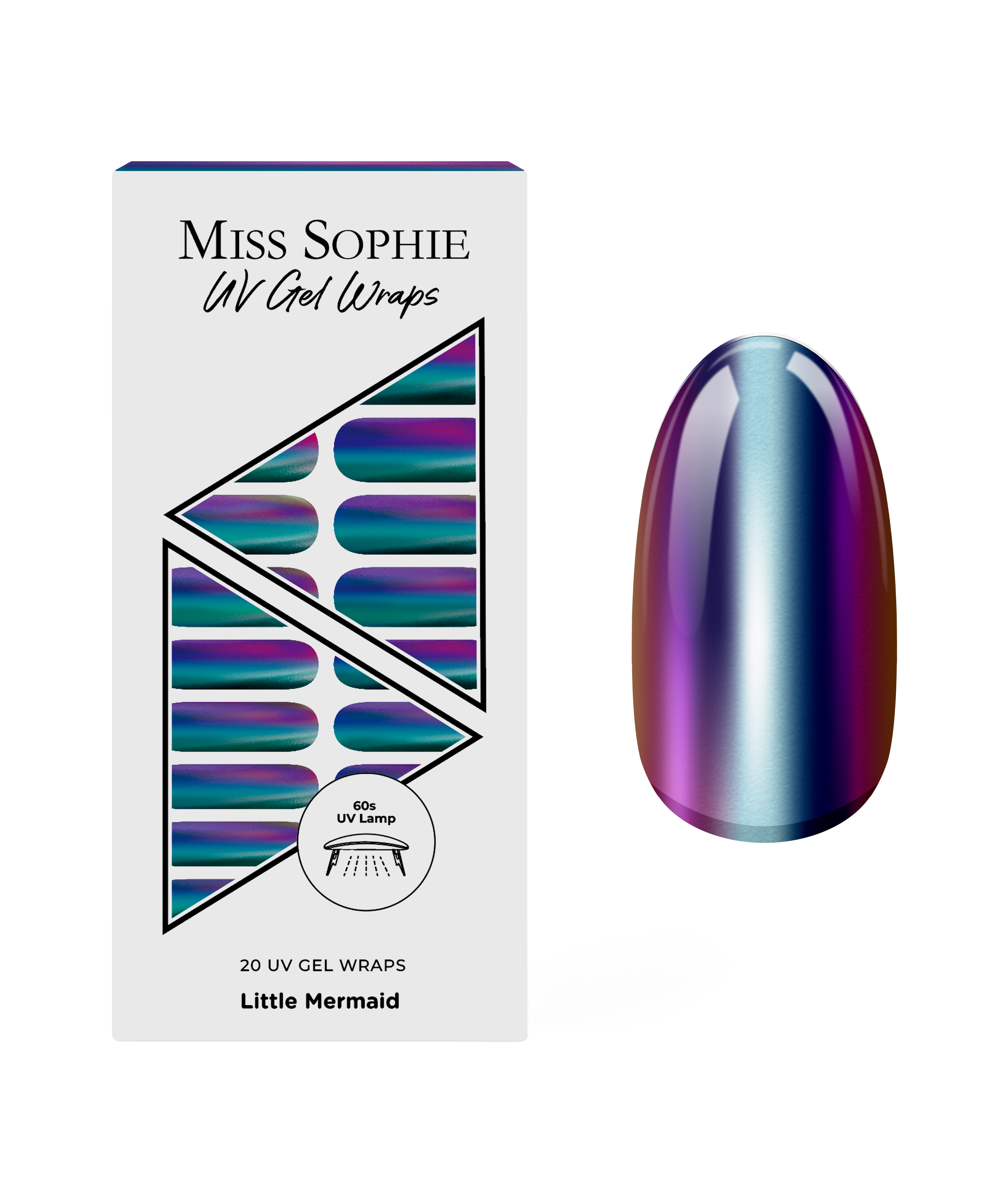 miss-sophie-s-little-mermaid-uv-uv-gel-press-on-n-gel-mit-blau-violett-verlauf-u image 1