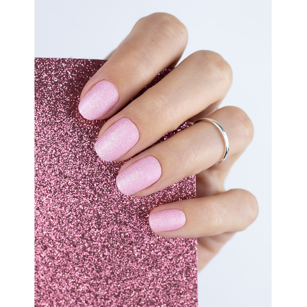 miss-sophie-s-little-starfish-uv-gel-nagelfolien-zartes-rosa-mit-glitzer-finish image 2