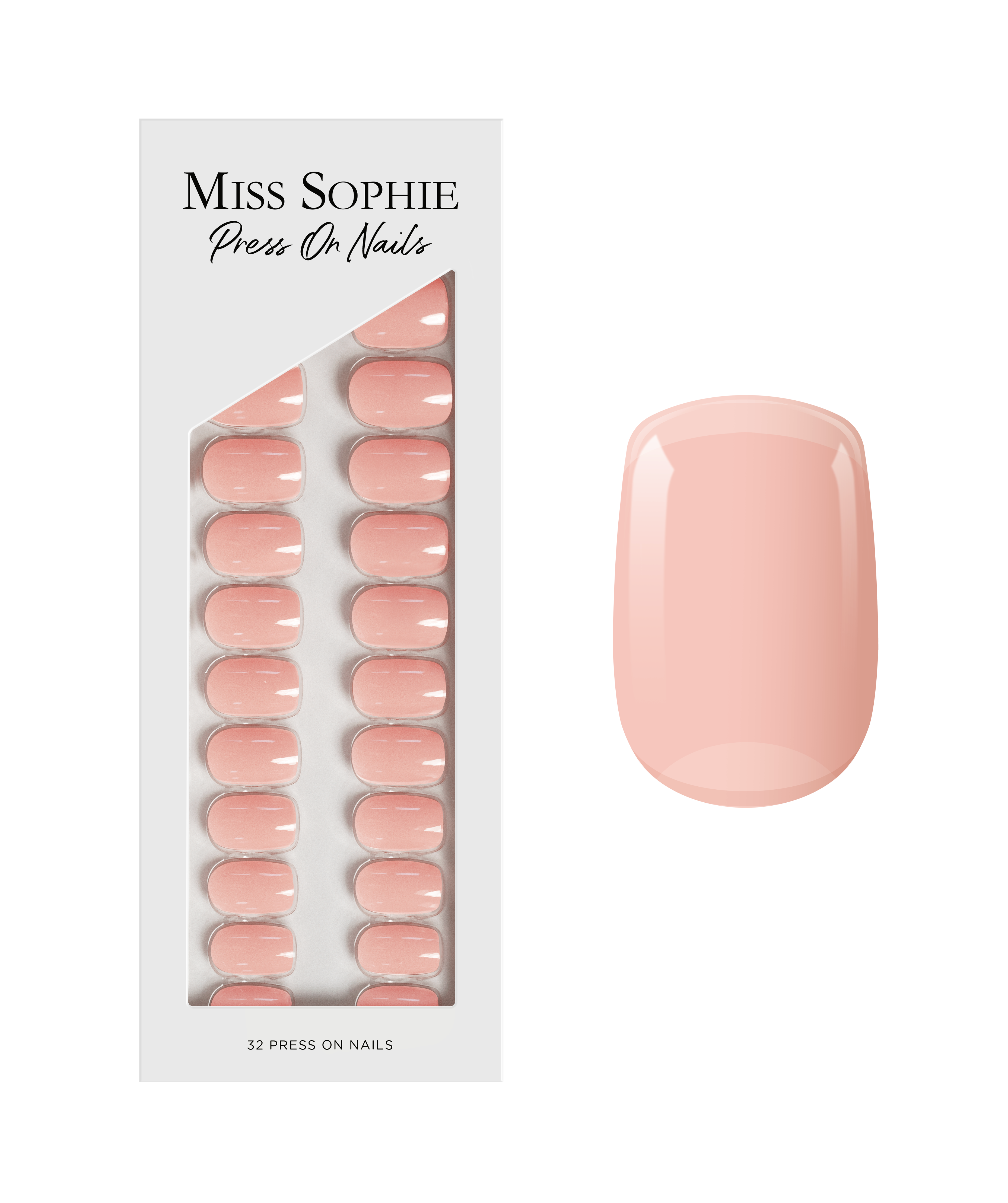 miss-sophie-s-make-me-blush-press-on-nails-short-square-zartes-blush-rosa-kurze- image 1