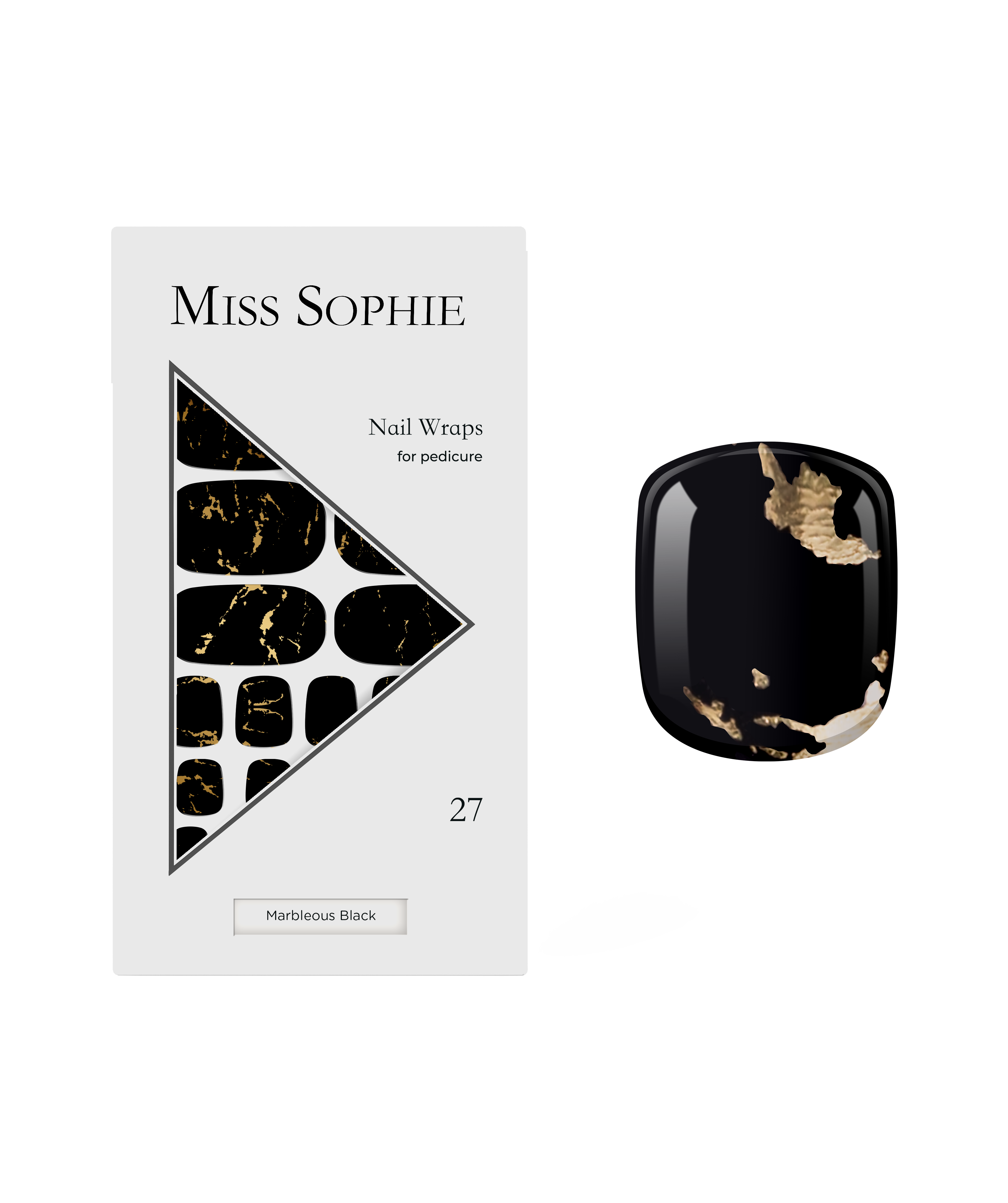 miss-sophie-s-marbleous-black-pedicure-nagelfolien-f-r-zehenn-gel-in-schwarz-gol image 1