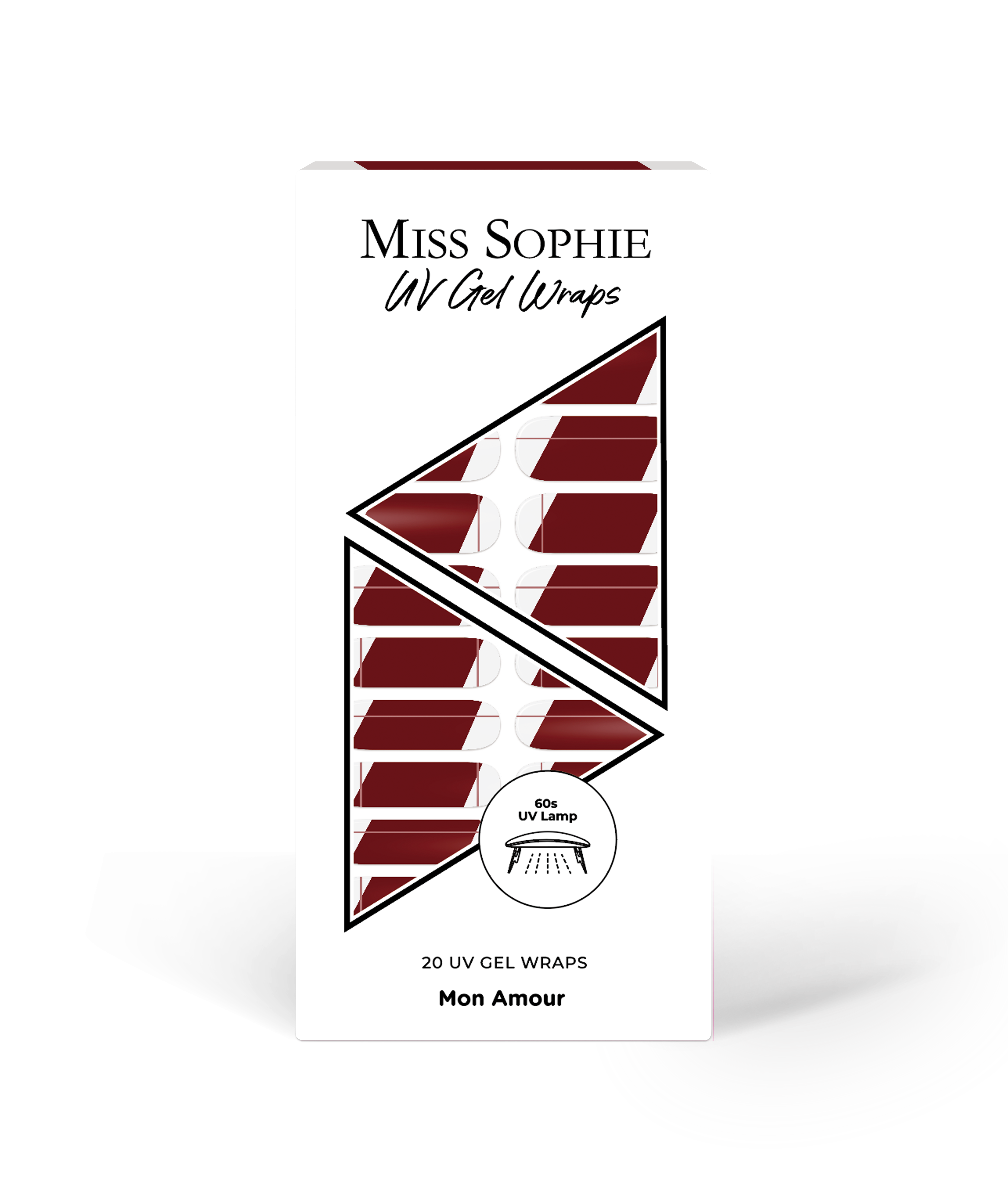 miss-sophie-s-mon-amour-uv-uv-gel-nagelfolien-transparente-basis-mit-roten-akzen image 1