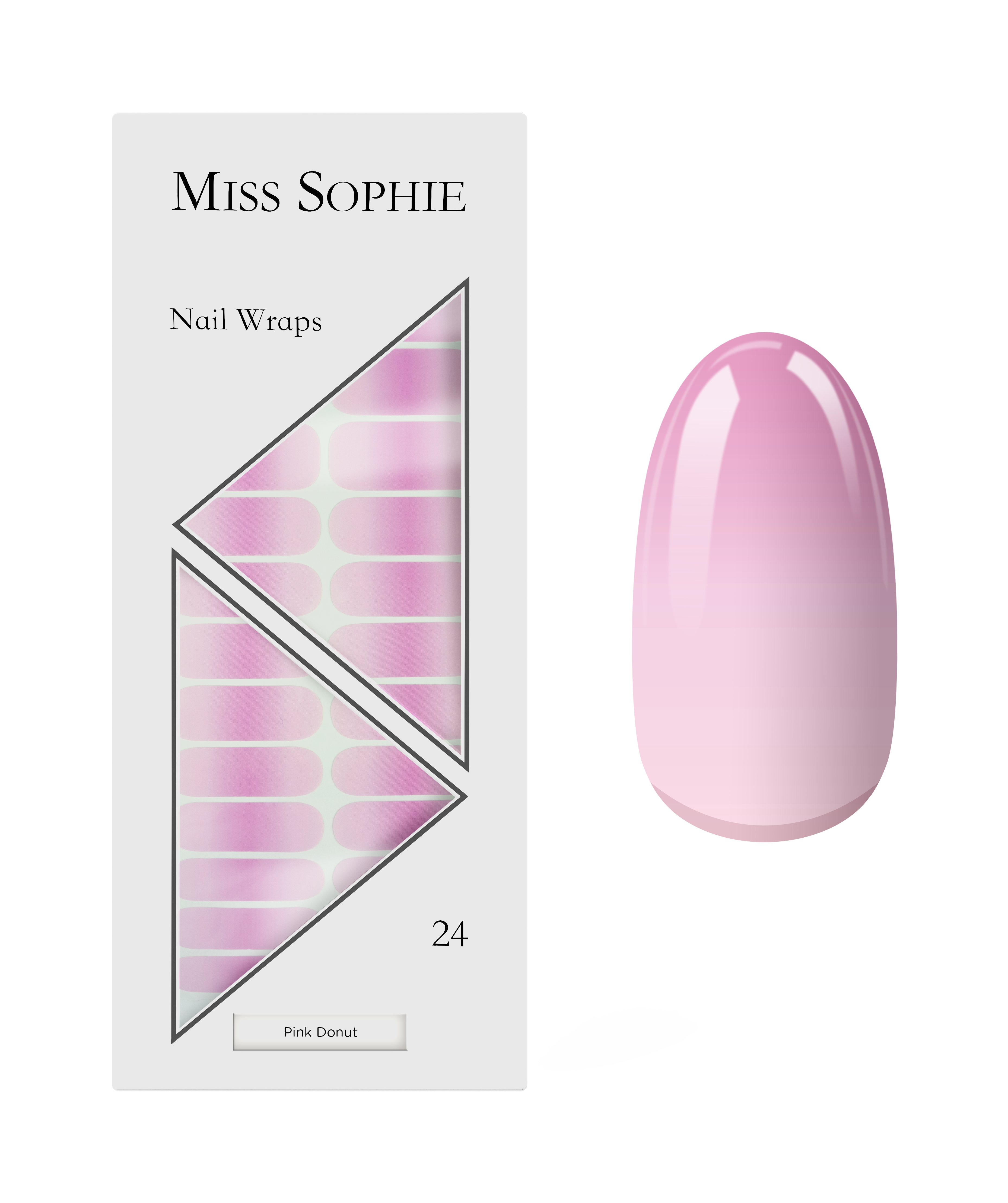 miss-sophie-s-pink-donut-nail-wraps-ombr-nagelsticks-in-nude-rosa-verlauf-candy- image 1