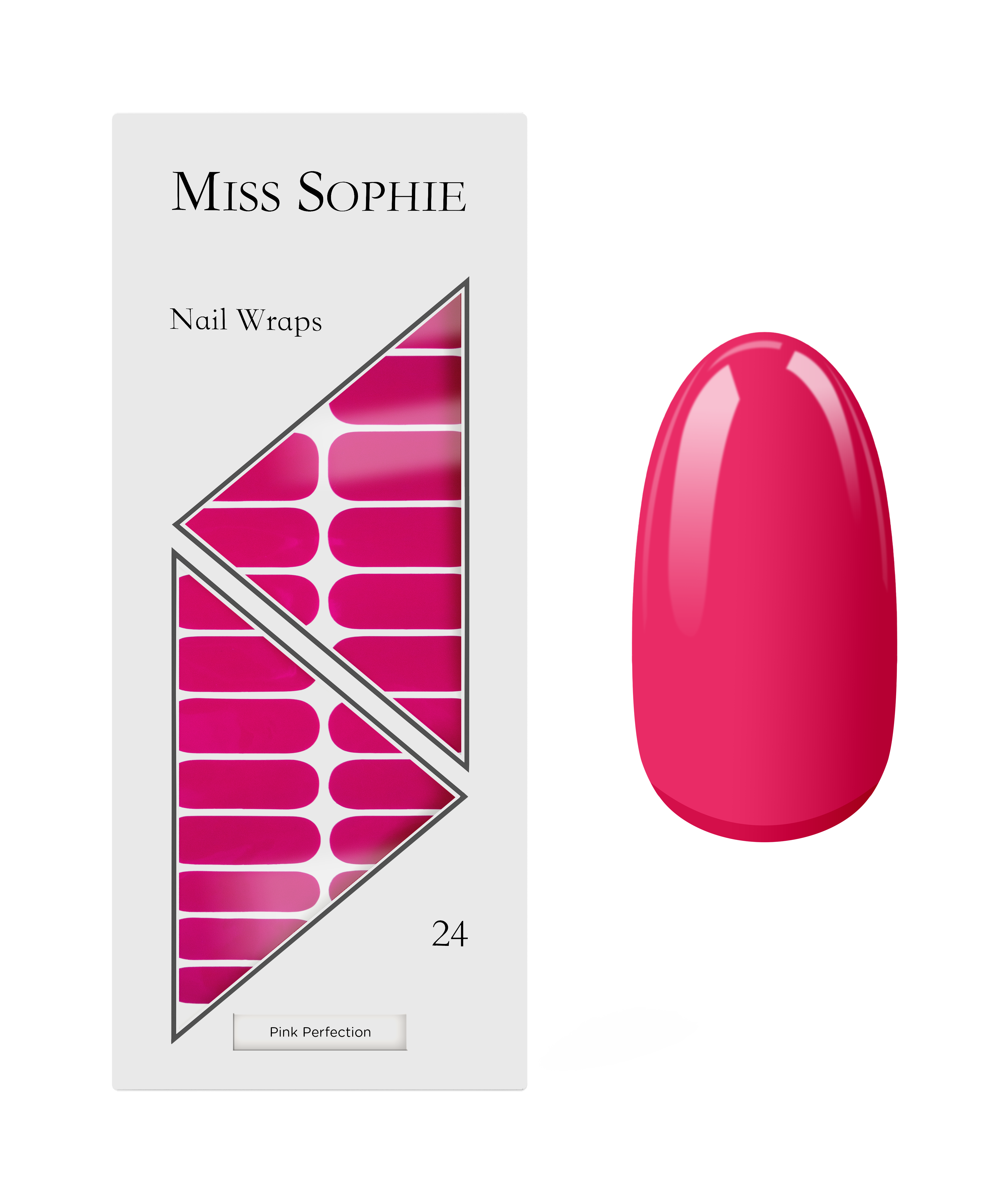 miss-sophie-s-pink-perfection-nagelfolien-in-kr-ftigem-pink-rosa-uni-design image 1