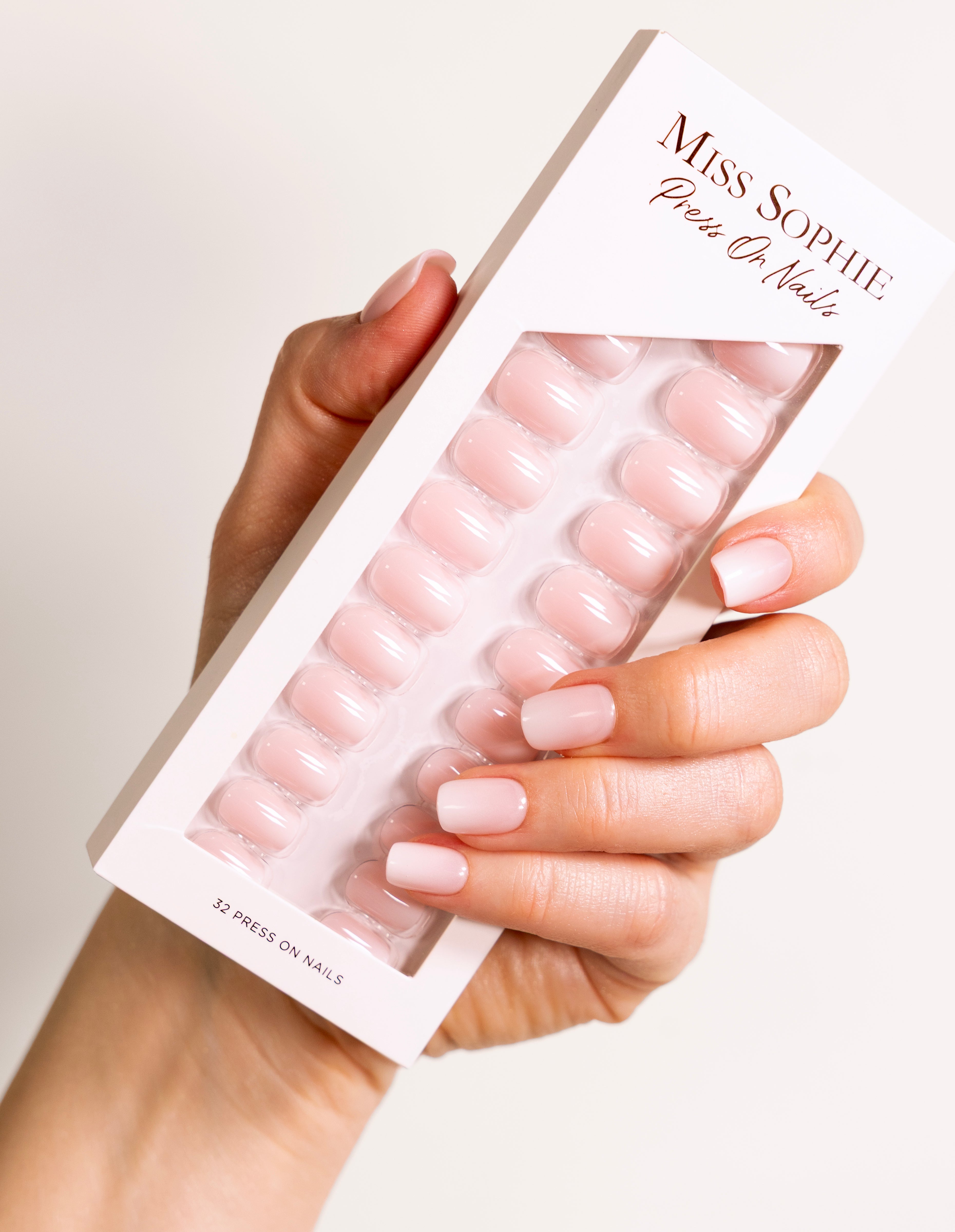 miss-sophie-s-rose-babyboomer-press-on-nails-kurze-quadratische-fertig-n-gel-mit image 3